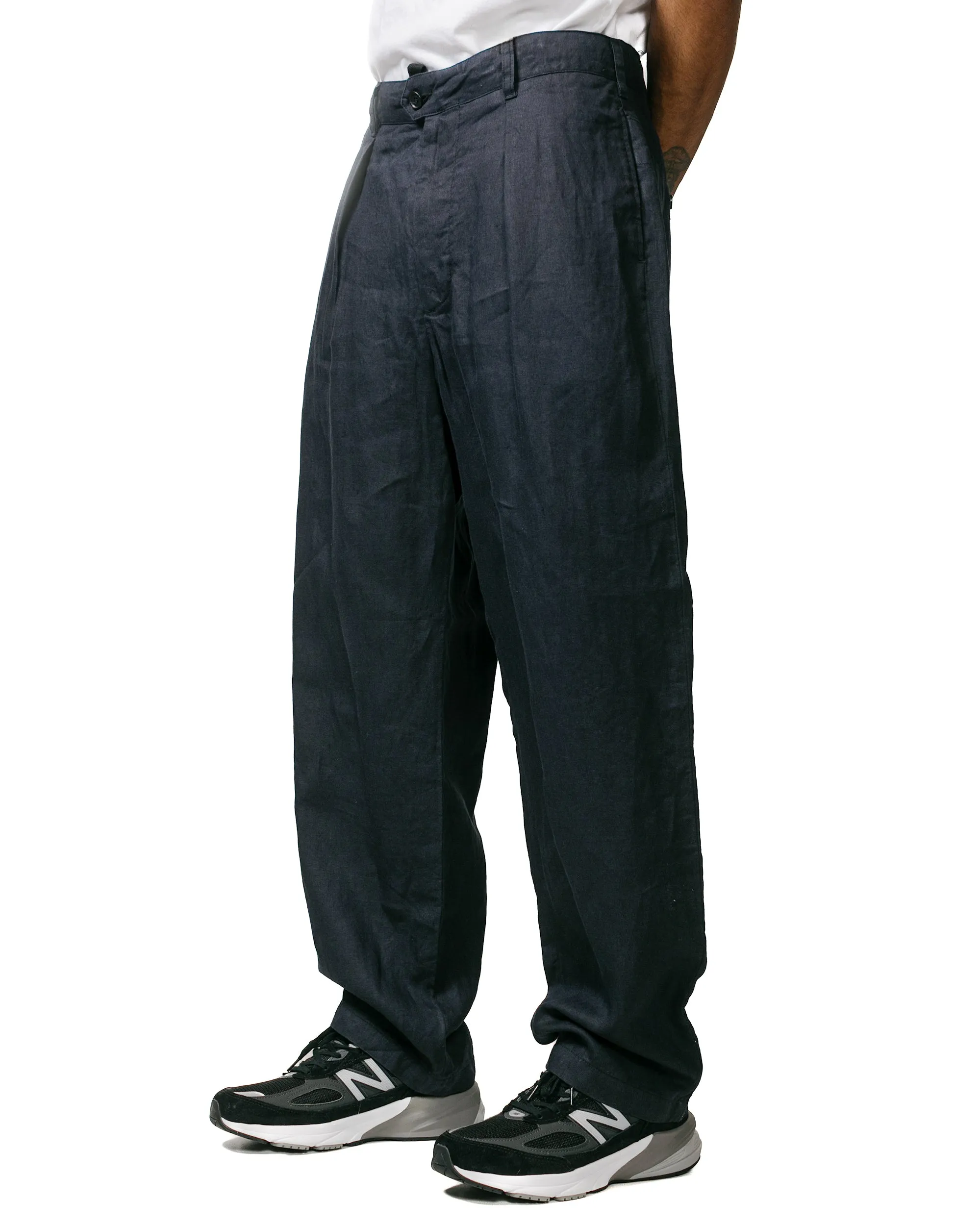 Engineered Garments Carlyle Pant Navy Linen Twill sold by Lost & Found product image thumbnail 2