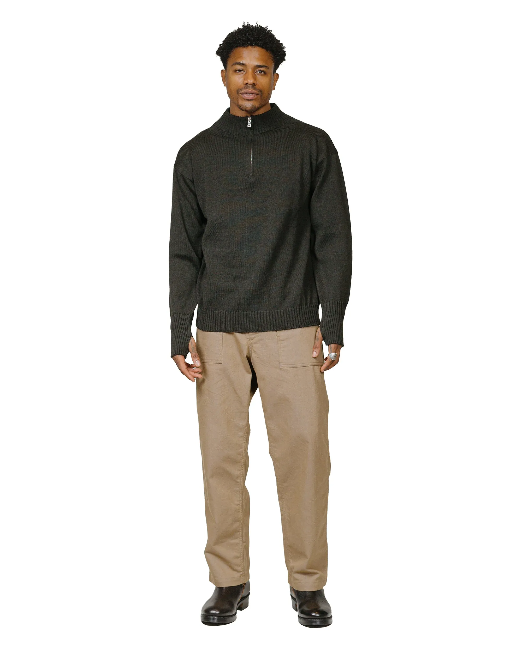 Andersen-Andersen Seaman Half-Zip Hunting Green sold by Lost & Found product image thumbnail 4