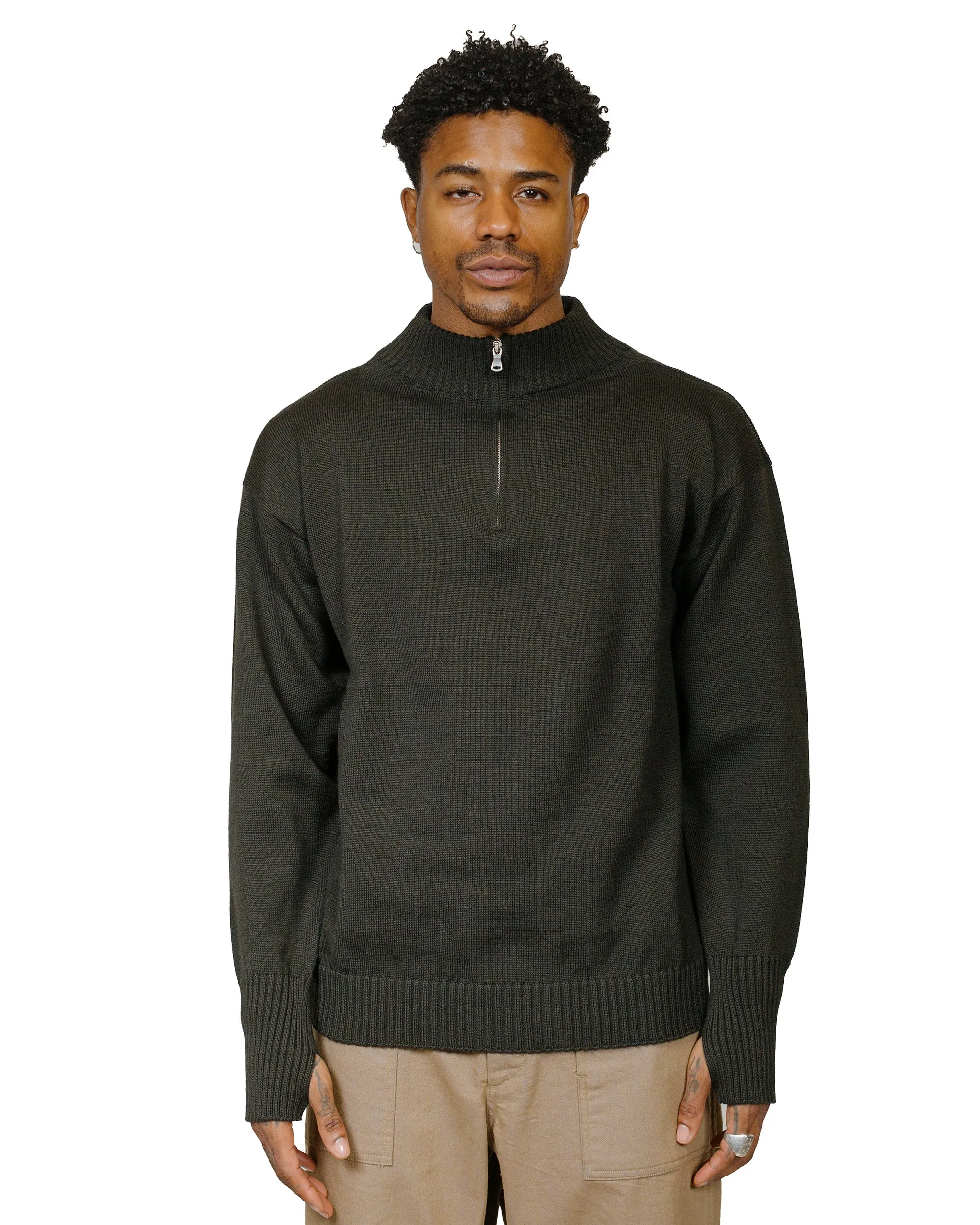 Andersen-Andersen Seaman Half-Zip Hunting Green sold by Lost & Found product image thumbnail 2