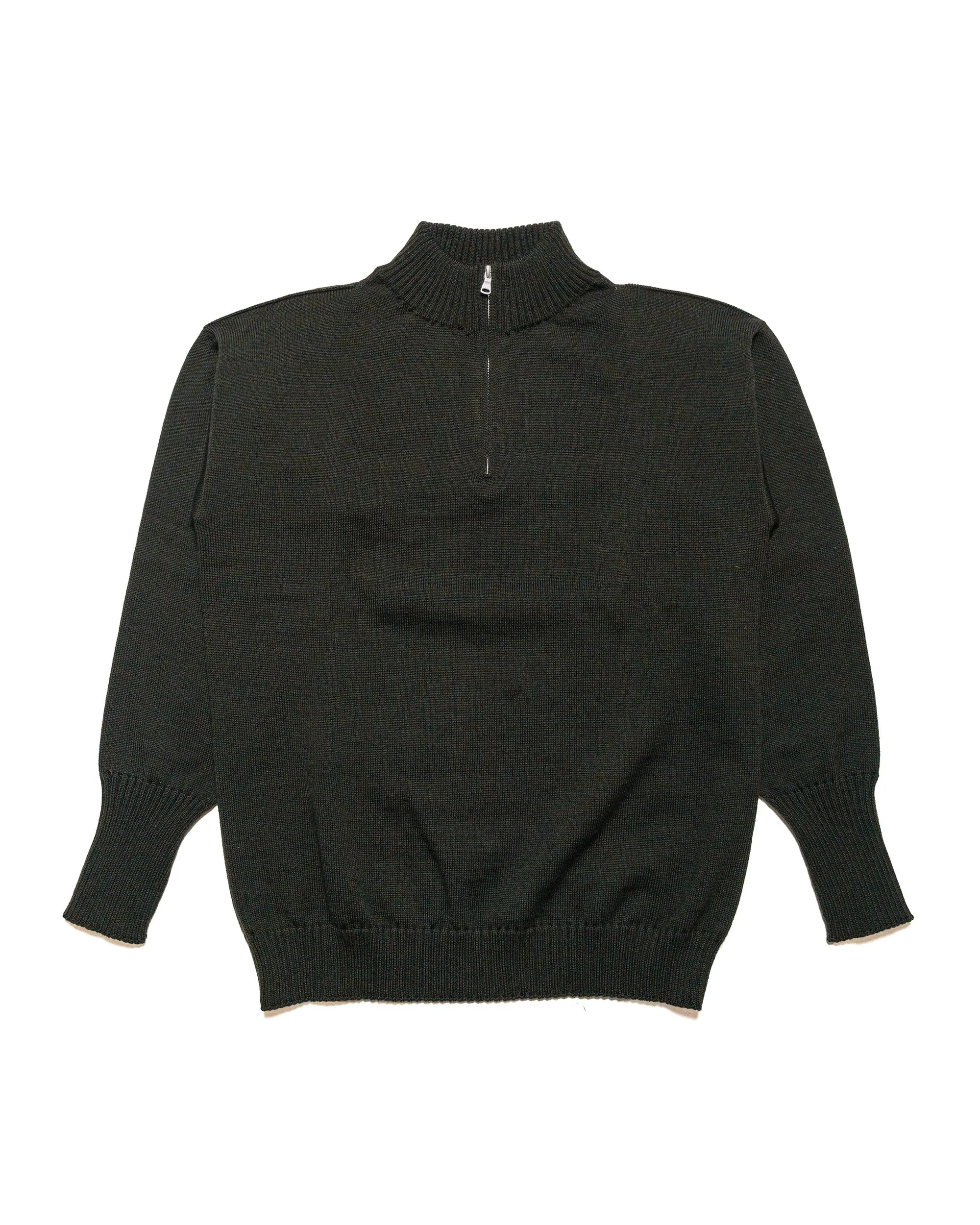 Andersen-Andersen Seaman Half-Zip Hunting Green sold by Lost & Found