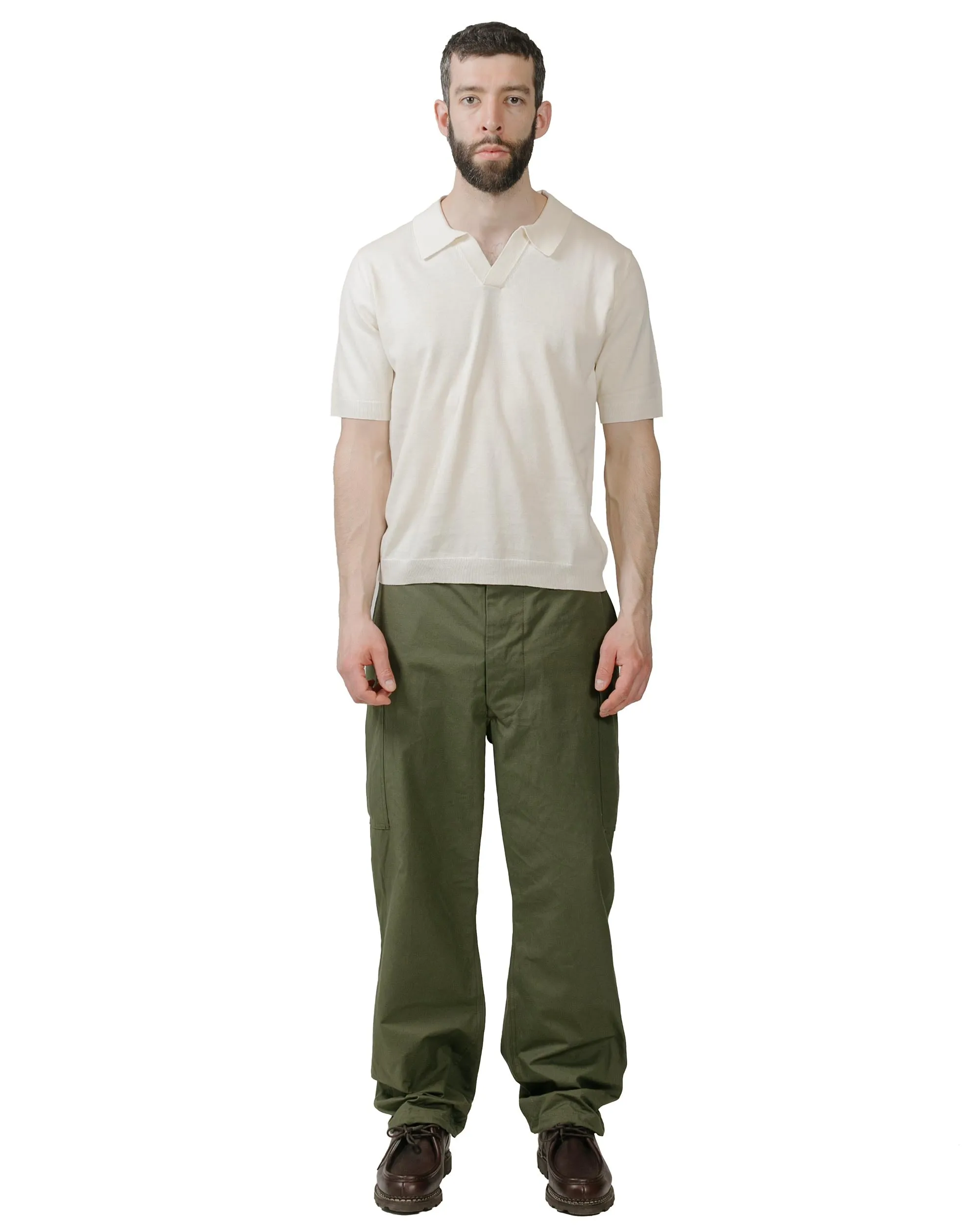 Norse Projects Leif Cotton Linen Polo Kit White sold by Lost & Found product image thumbnail 4