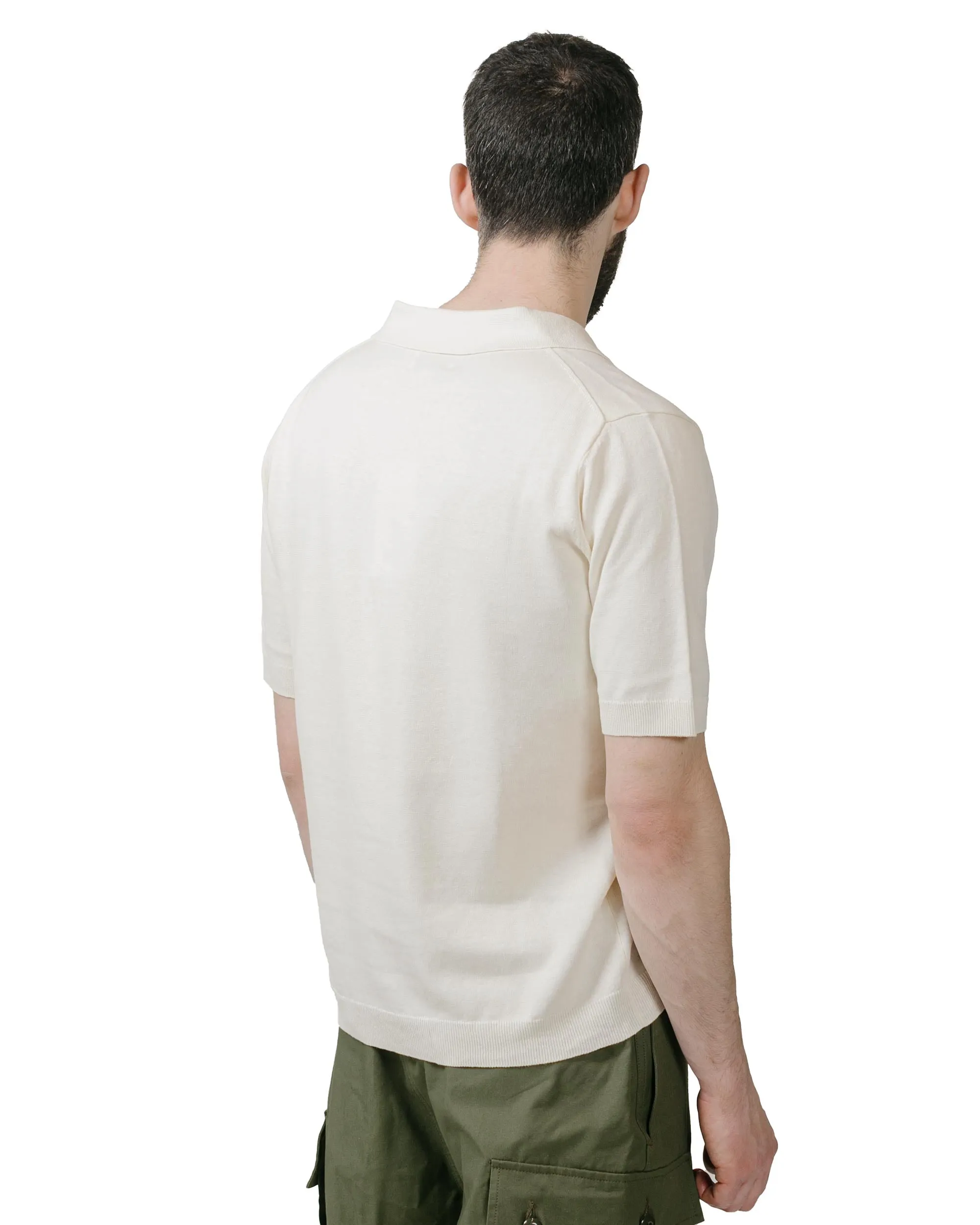 Norse Projects Leif Cotton Linen Polo Kit White sold by Lost & Found product image thumbnail 3
