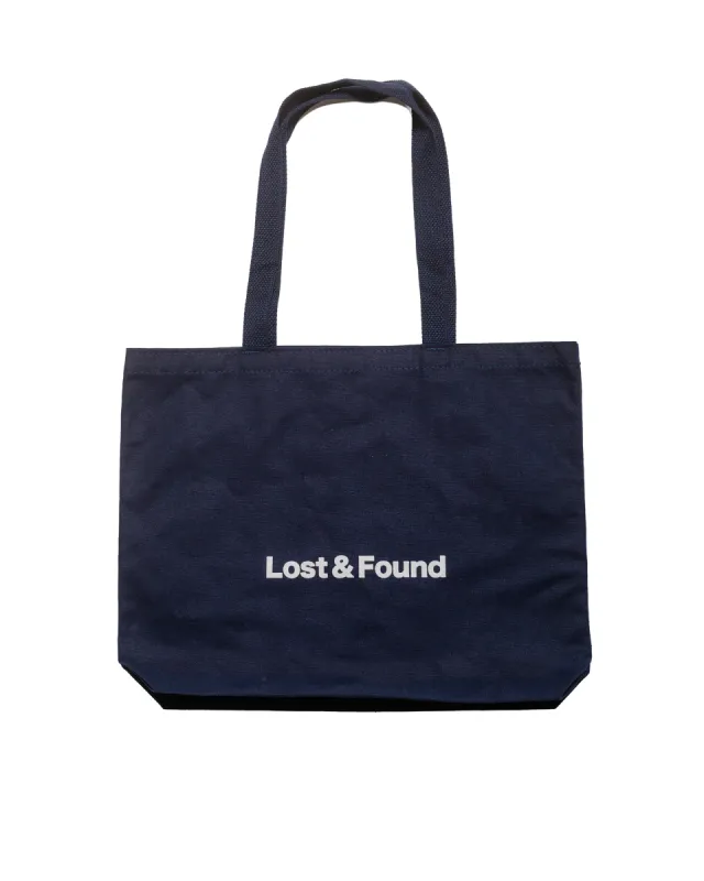 Lost & Found Canvas Tote Bag Navy made by Lost & Found