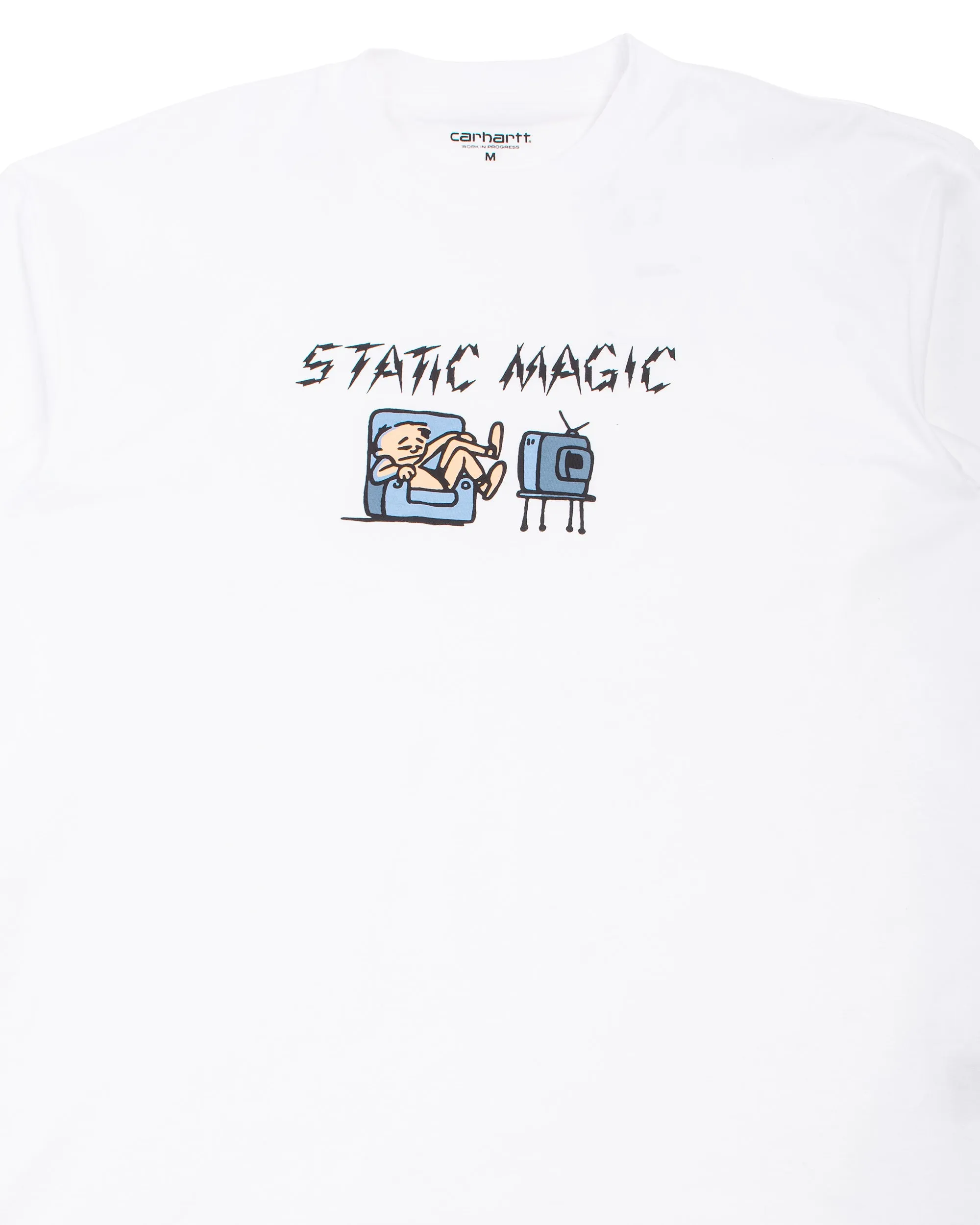 Carhartt W.I.P. Static Magic Long Sleeve T-Shirt White sold by Lost & Found product image thumbnail 5