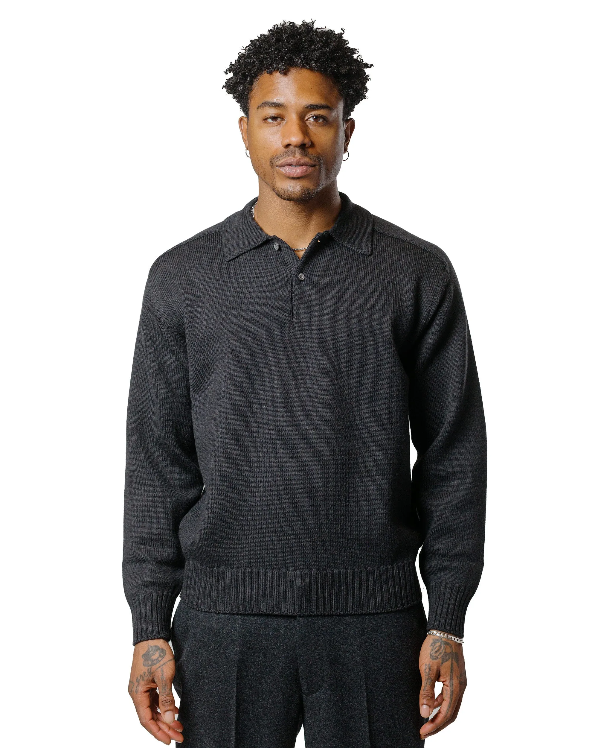 Phigvel Knit Polo Graphite sold by Lost & Found product image thumbnail 2