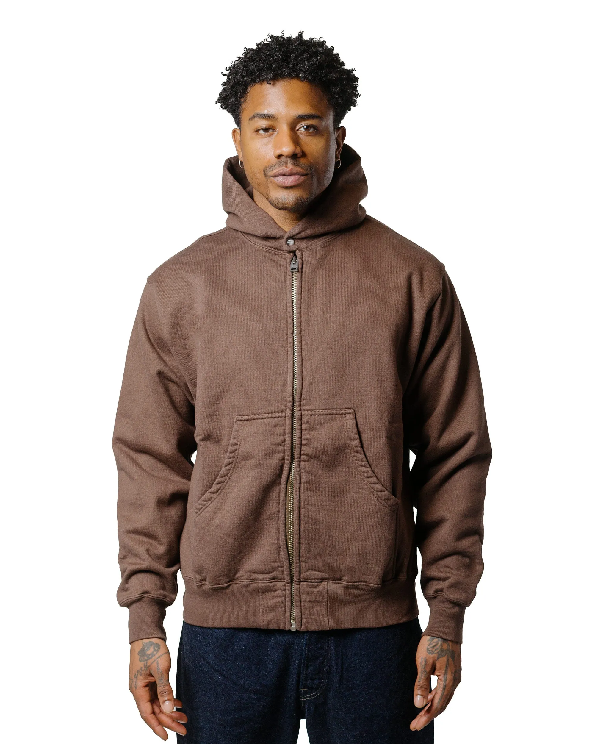 Phigvel Athletic Full Zip Hoodie Stone Brown sold by Lost & Found product image thumbnail 2