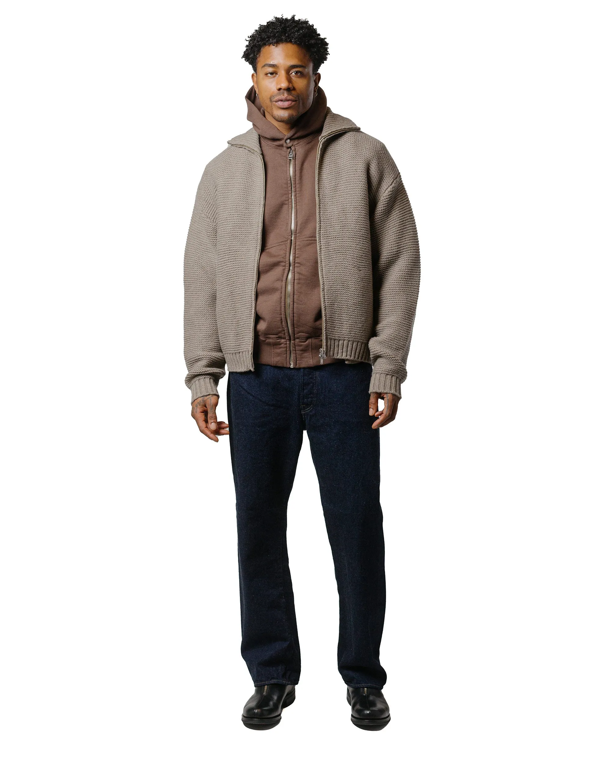 Phigvel Athletic Full Zip Hoodie Stone Brown sold by Lost & Found product image thumbnail 4