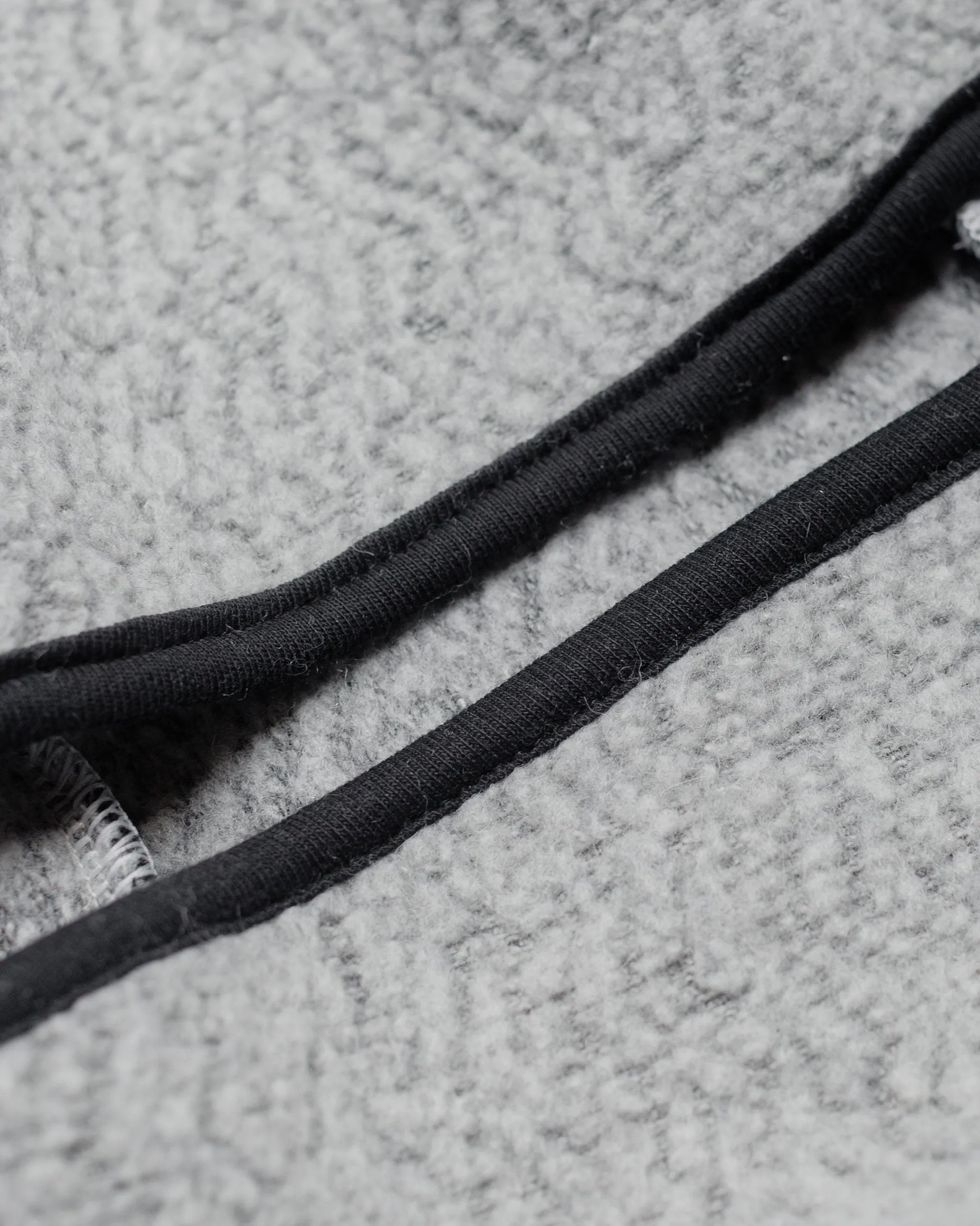 Found Feather 3 Way Balaclava Calamai Textured Polar Fleece Light Grey/Black sold by Lost & Found product image thumbnail 2