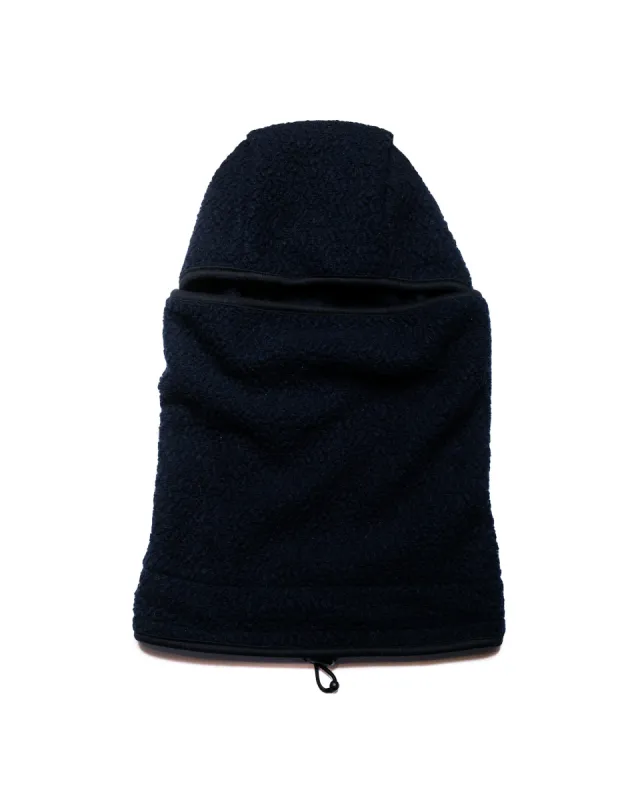 Found Feather 3 Way Balaclava Calamai Textured Polar Fleece Navy/Black made by Lost & Found