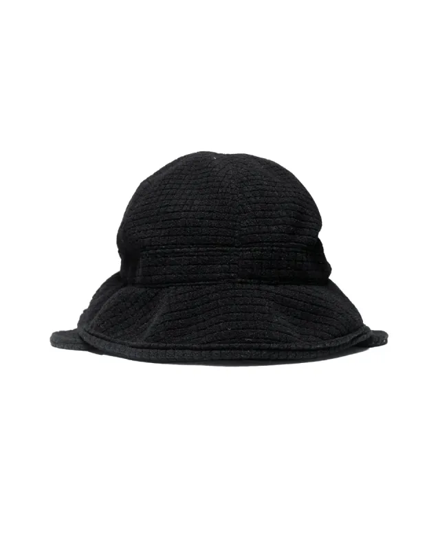 Found Feather Winter Safari Hat Quilted Polar Fleece Black sold by Lost & Found