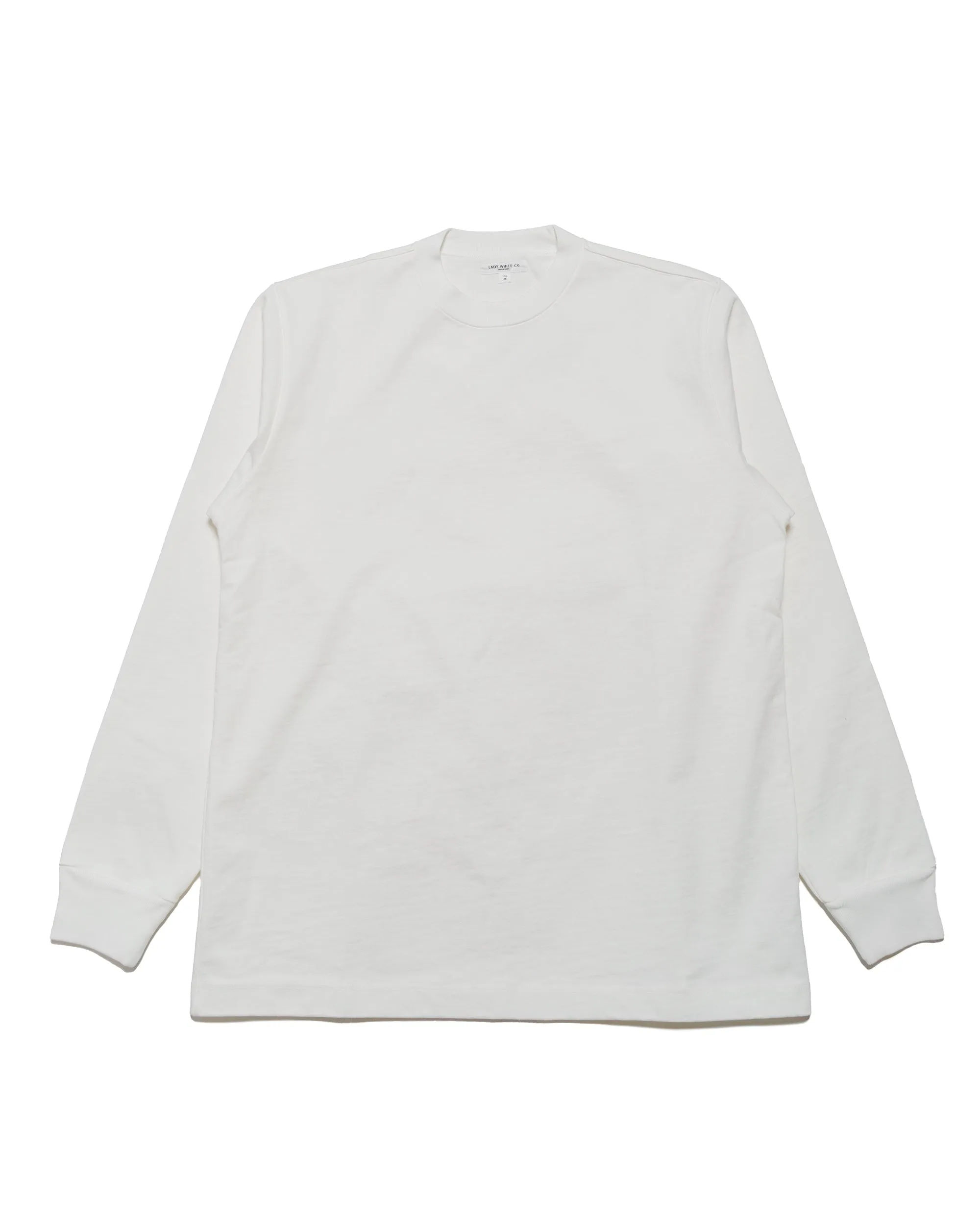 Lady White Co. L/S Rugby T-Shirt White sold by Lost & Found