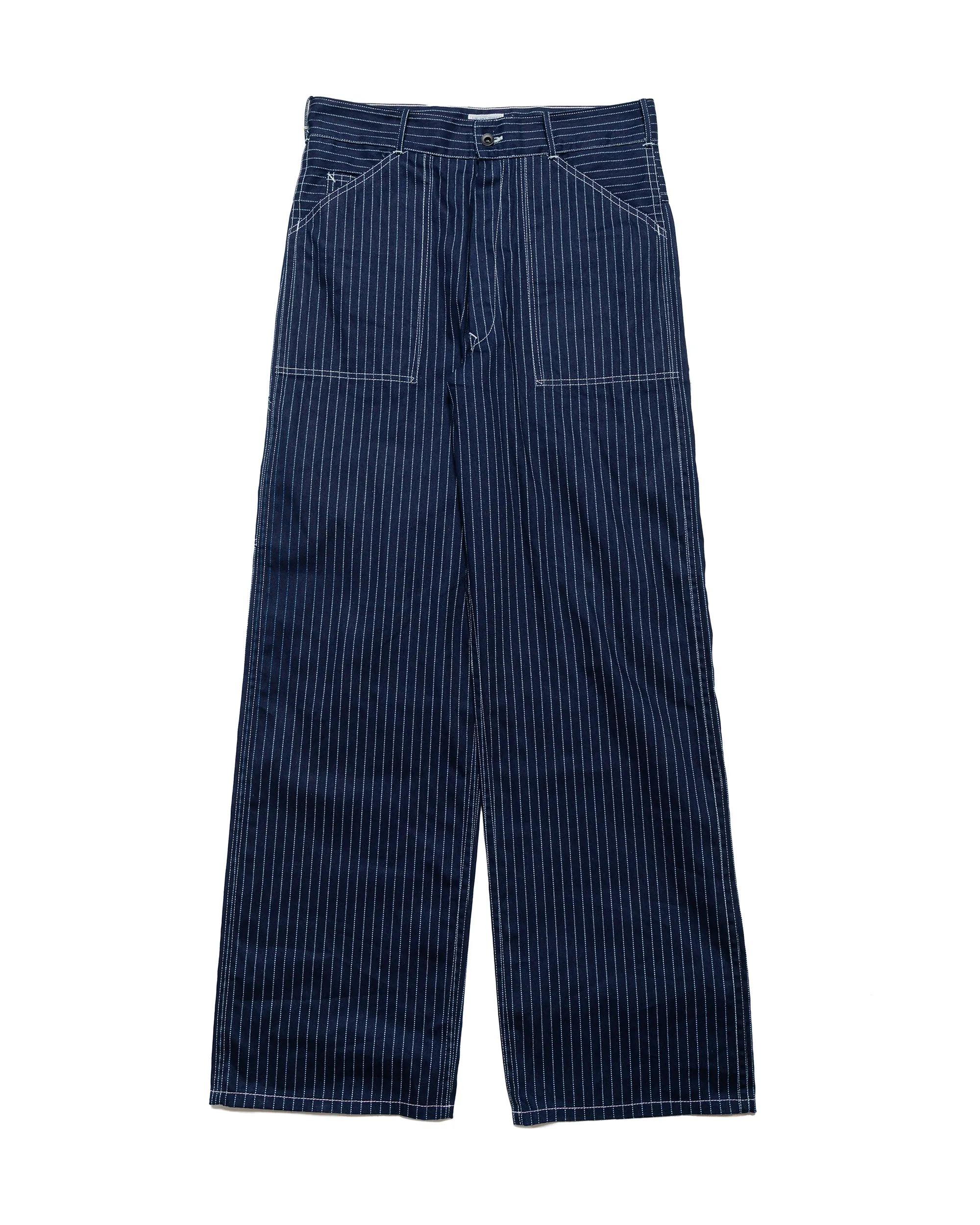 The Real McCoy's MP24007 Wabash Work Trousers Indigo sold by Lost & Found