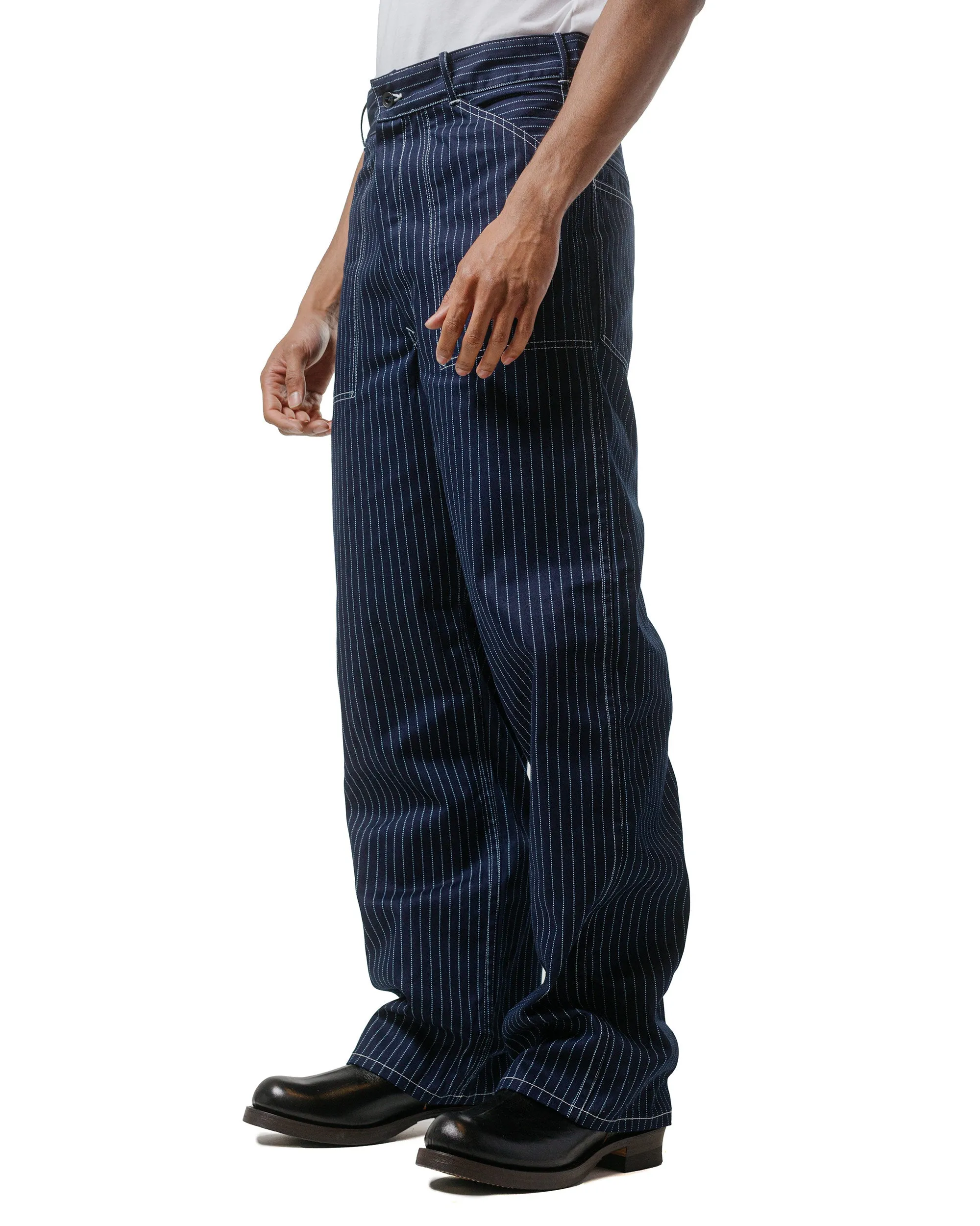 The Real McCoy's MP24007 Wabash Work Trousers Indigo sold by Lost & Found product image thumbnail 2