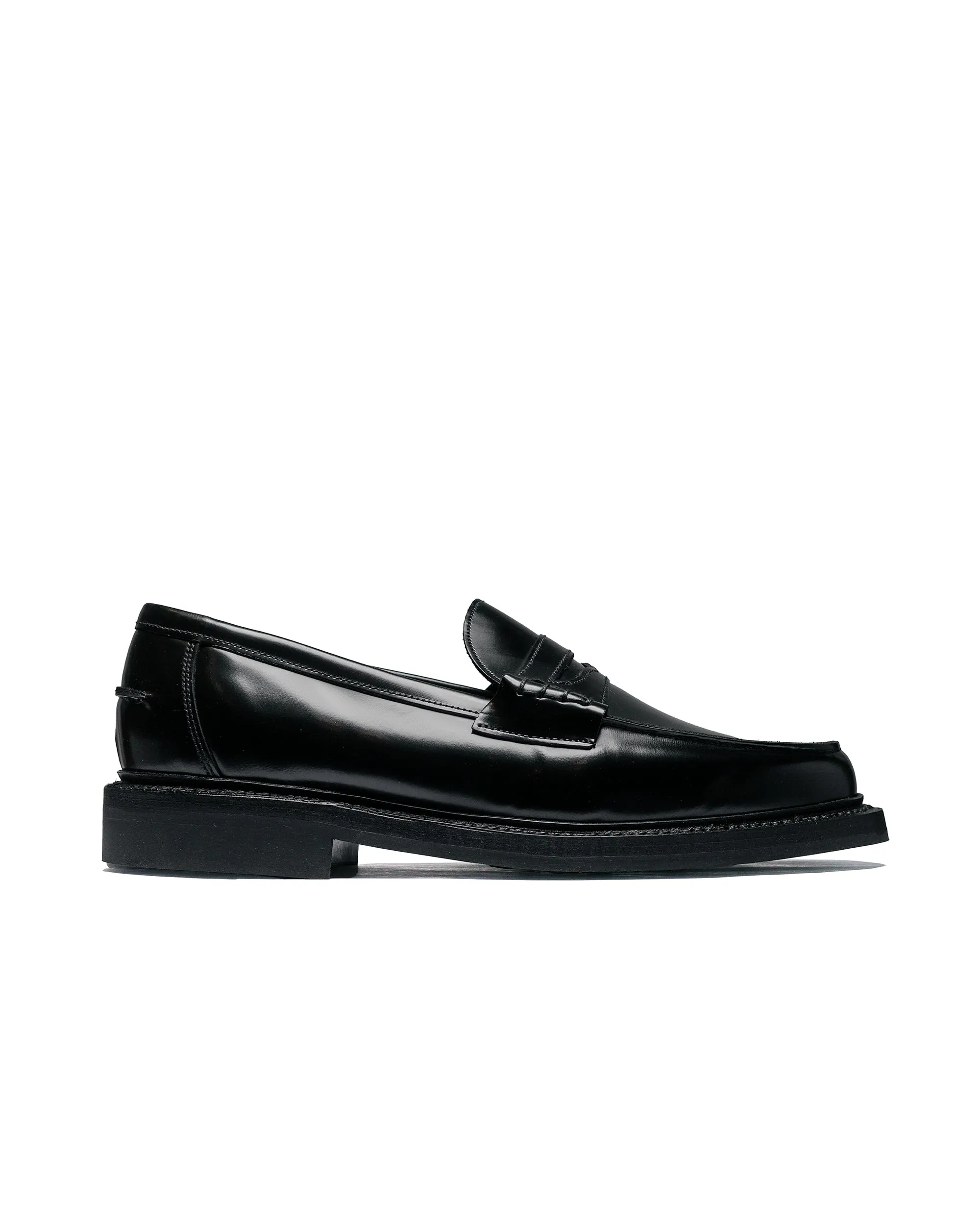 James Coward Sanders Peaceful Beef Roll Loafer Black Bookbinder Leather sold by Lost & Found