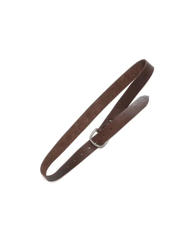 The Real McCoy’s MA23018 Joe McCoy Narrow Width Belt Brown sold by Lost & Found