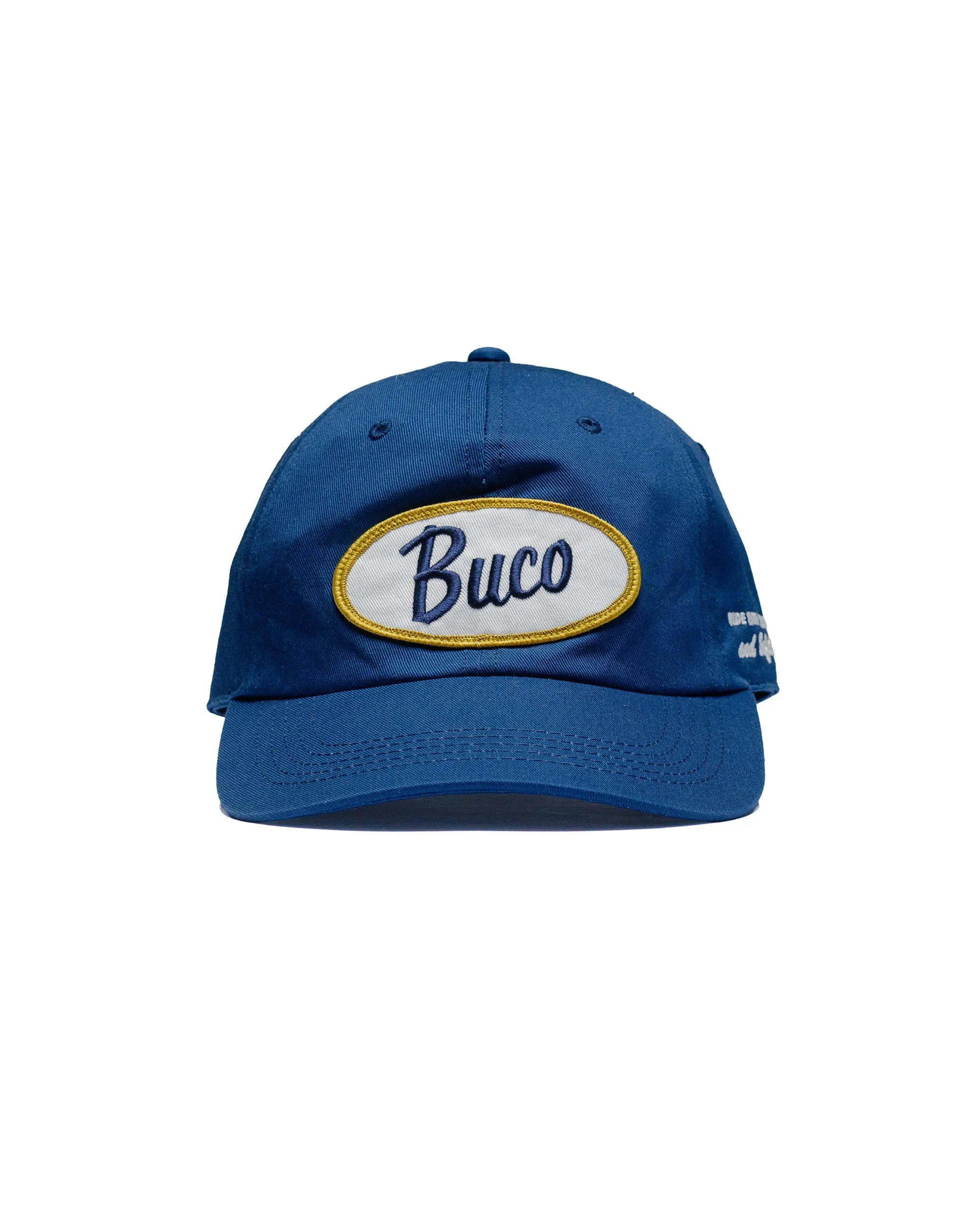 The Real McCoy's BA24102 Buco Logo Cap / Oval Cobalt sold by Lost & Found