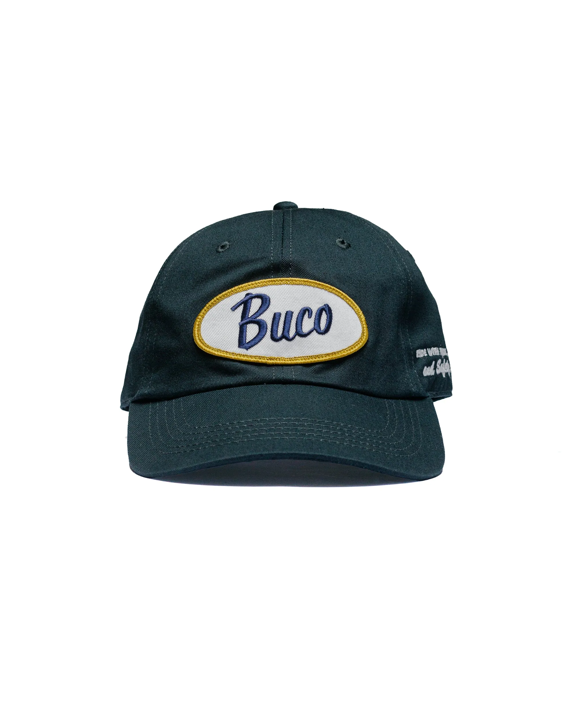 The Real McCoy's BA24102 Buco Logo Cap / Oval Charcoal sold by Lost & Found