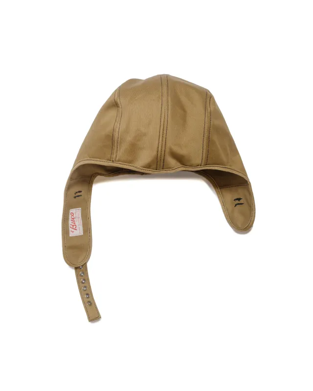 The Real McCoy's BA24002 Buco Cotton-Twill Rider's Helmet Khaki sold by Lost & Found