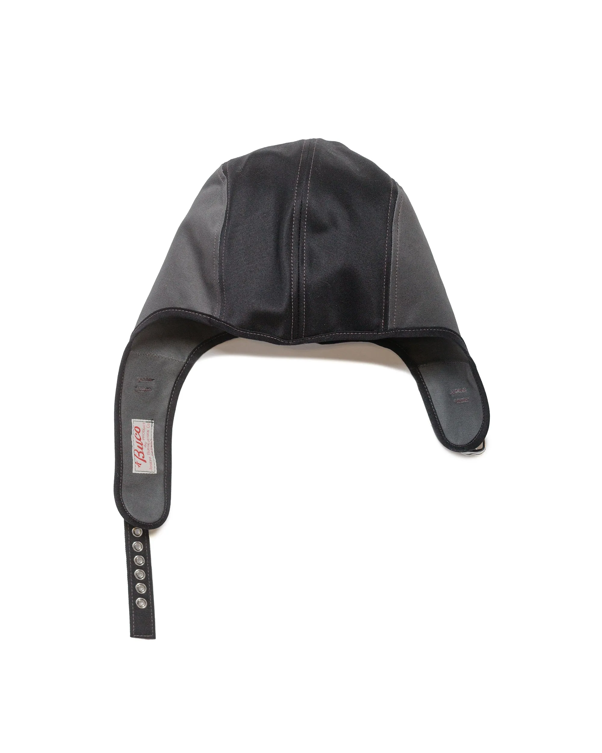The Real McCoy's BA24002 Buco Cotton-Twill Rider's Helmet Black sold by Lost & Found