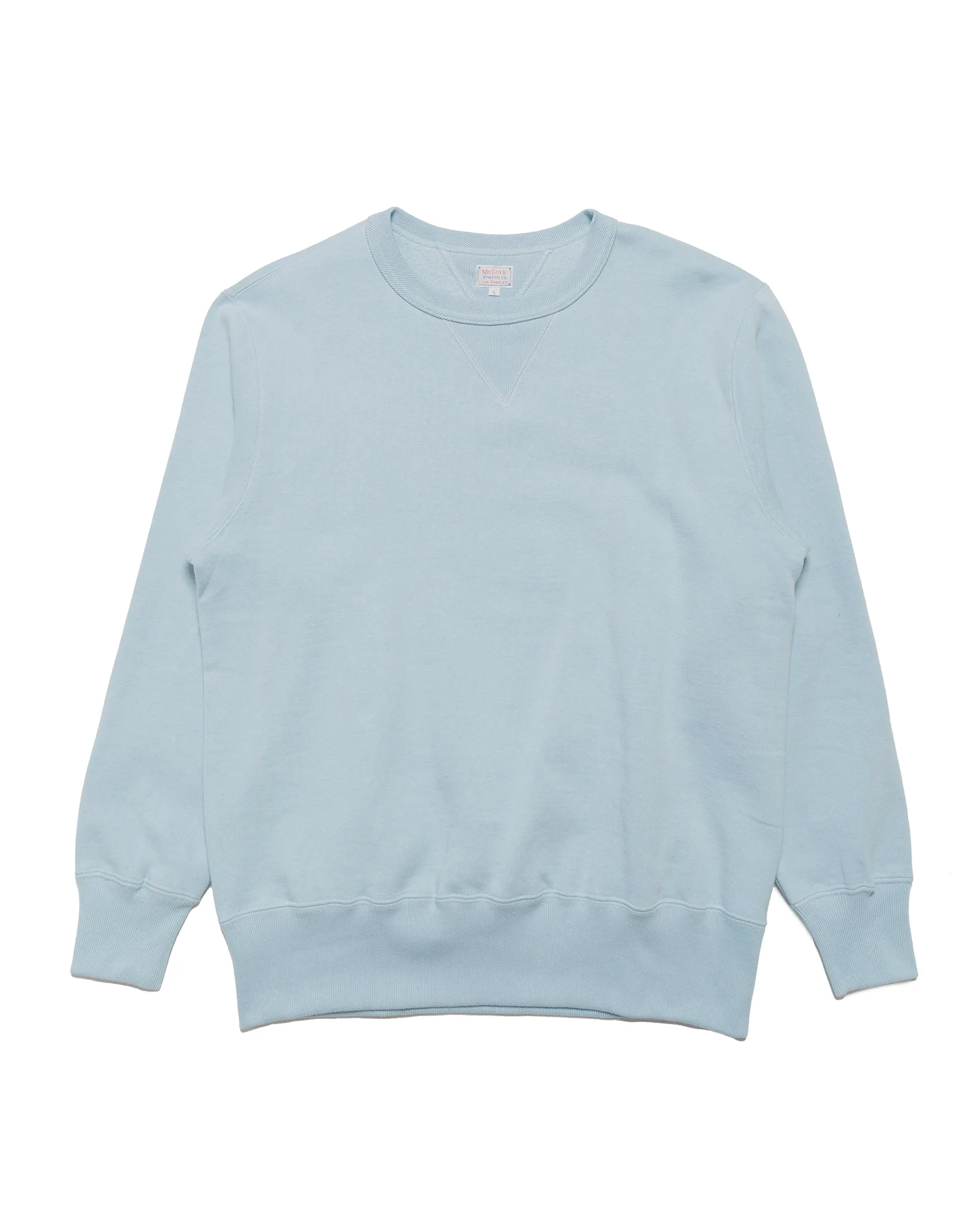 The Real McCoy’s MC24113 10 Oz. Loopwheel Crewneck Sweatshirt Saxe sold by Lost & Found