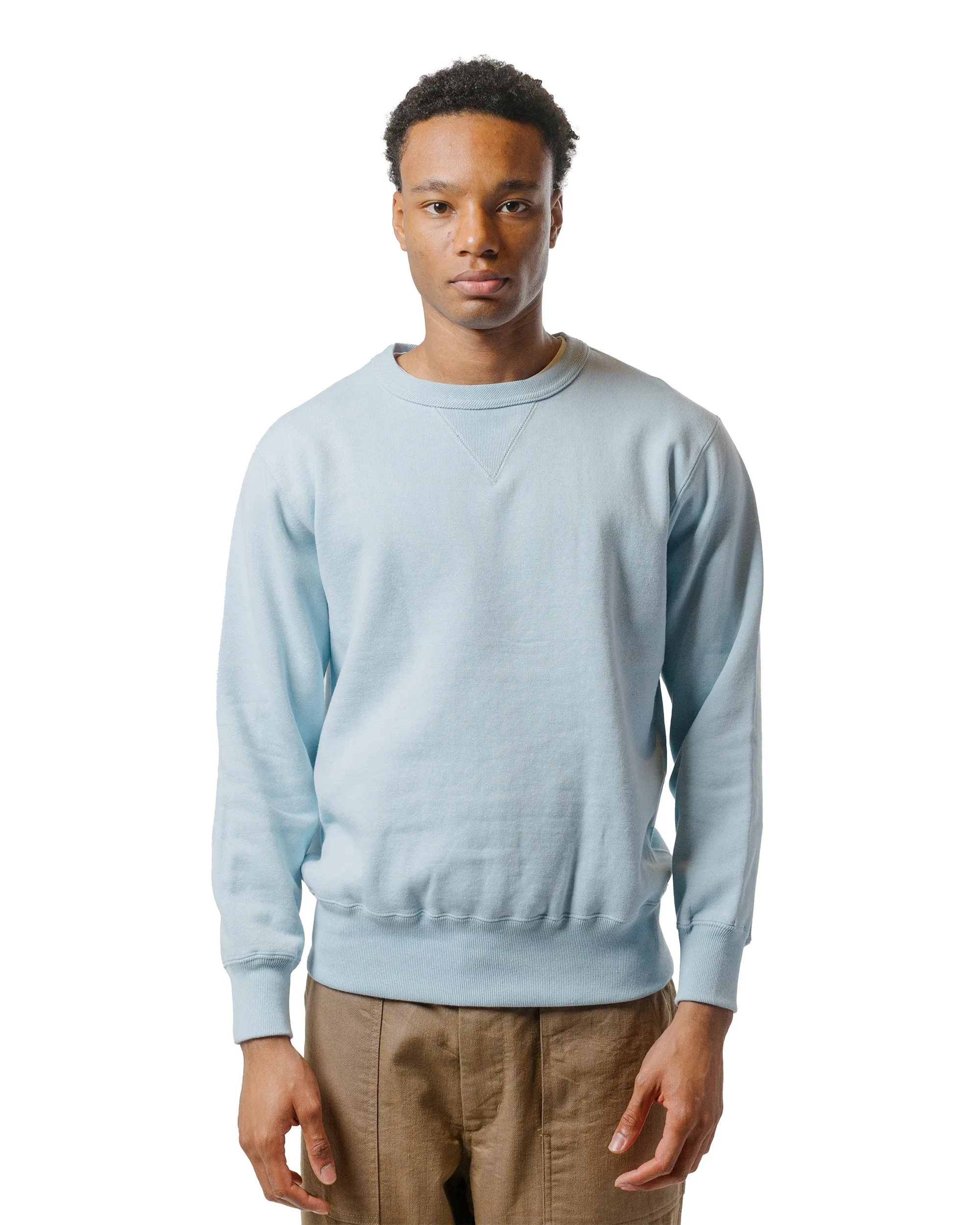 The Real McCoy’s MC24113 10 Oz. Loopwheel Crewneck Sweatshirt Saxe sold by Lost & Found product image thumbnail 2