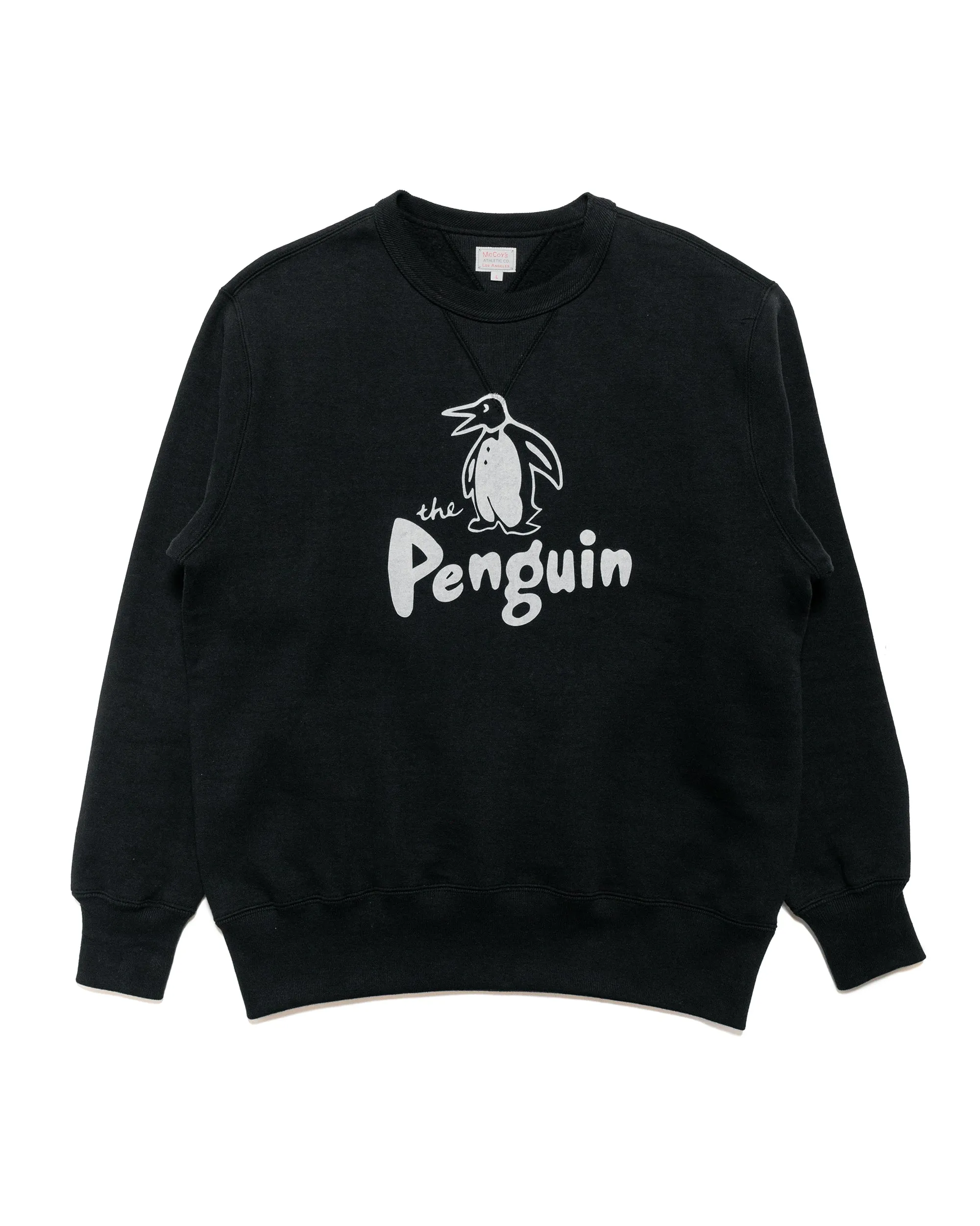 The Real McCoy’s MC24125 Loopwheel Sweatshirt / Penguin Black sold by Lost & Found