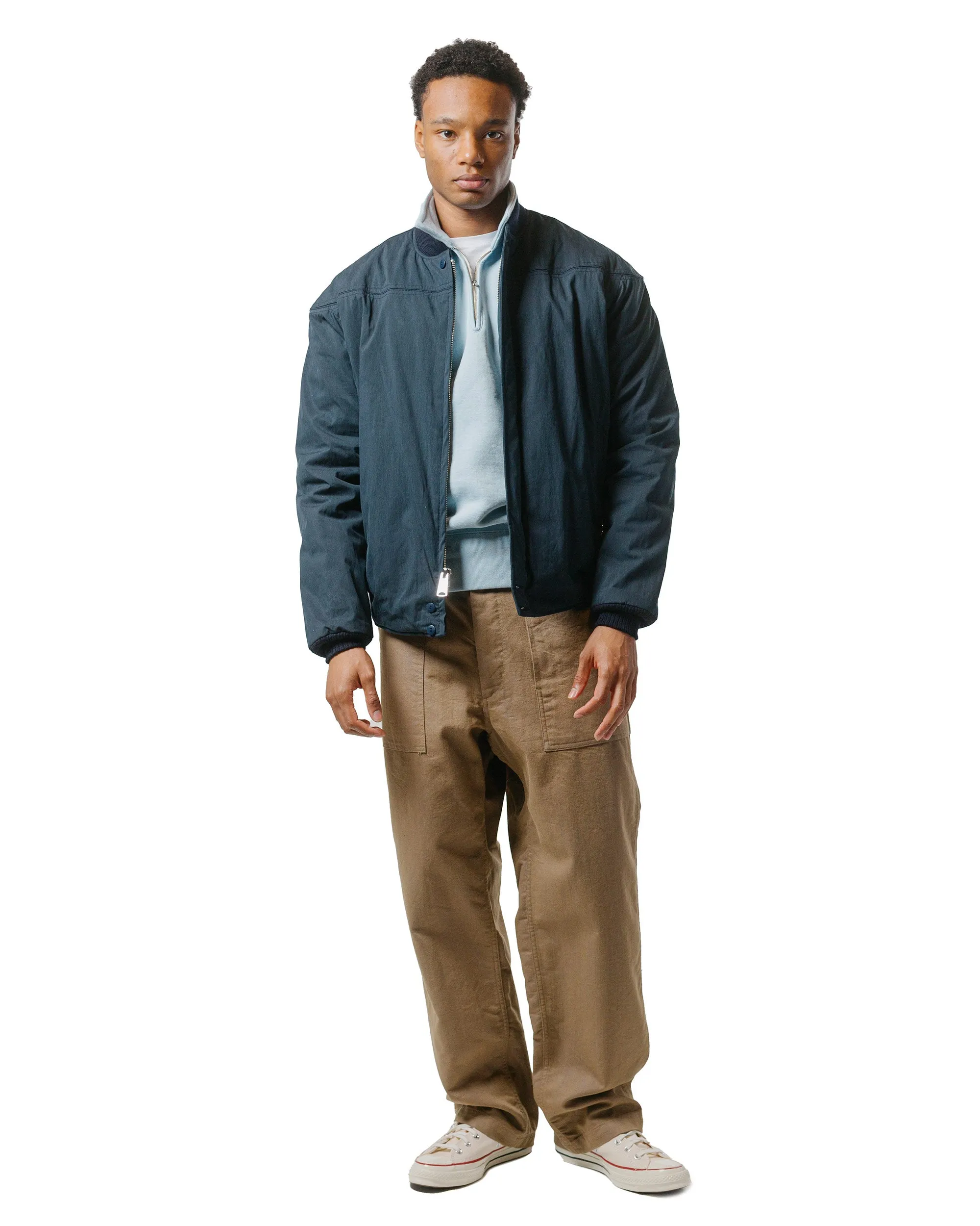 The Real McCoy’s MC24115 10 Oz. Loopwheel 1/4 Zip Sweatshirt Saxe sold by Lost & Found product image thumbnail 4