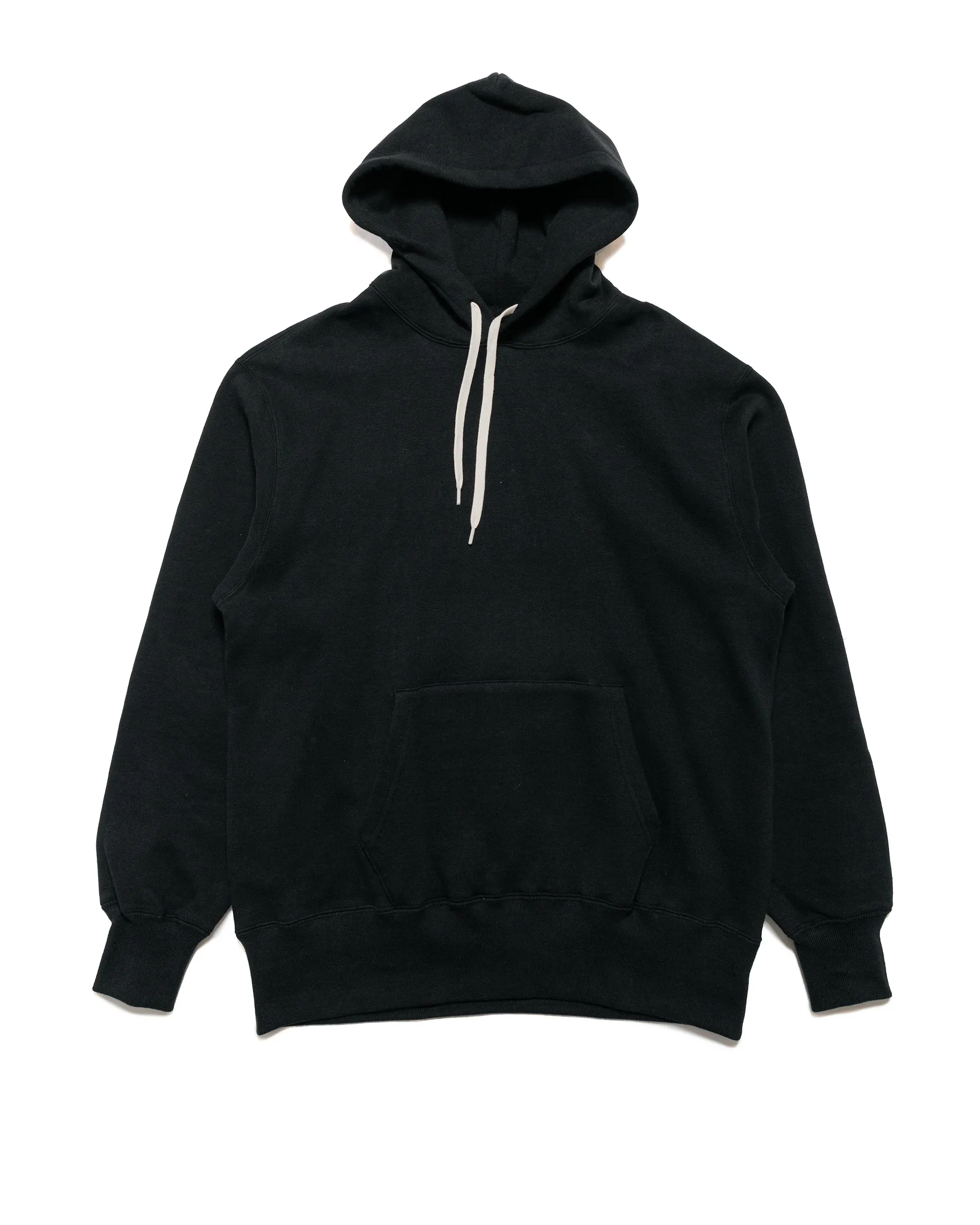 The Real McCoy’s MC24114 10 Oz. Loopwheel Hooded Sweatshirt Black sold by Lost & Found