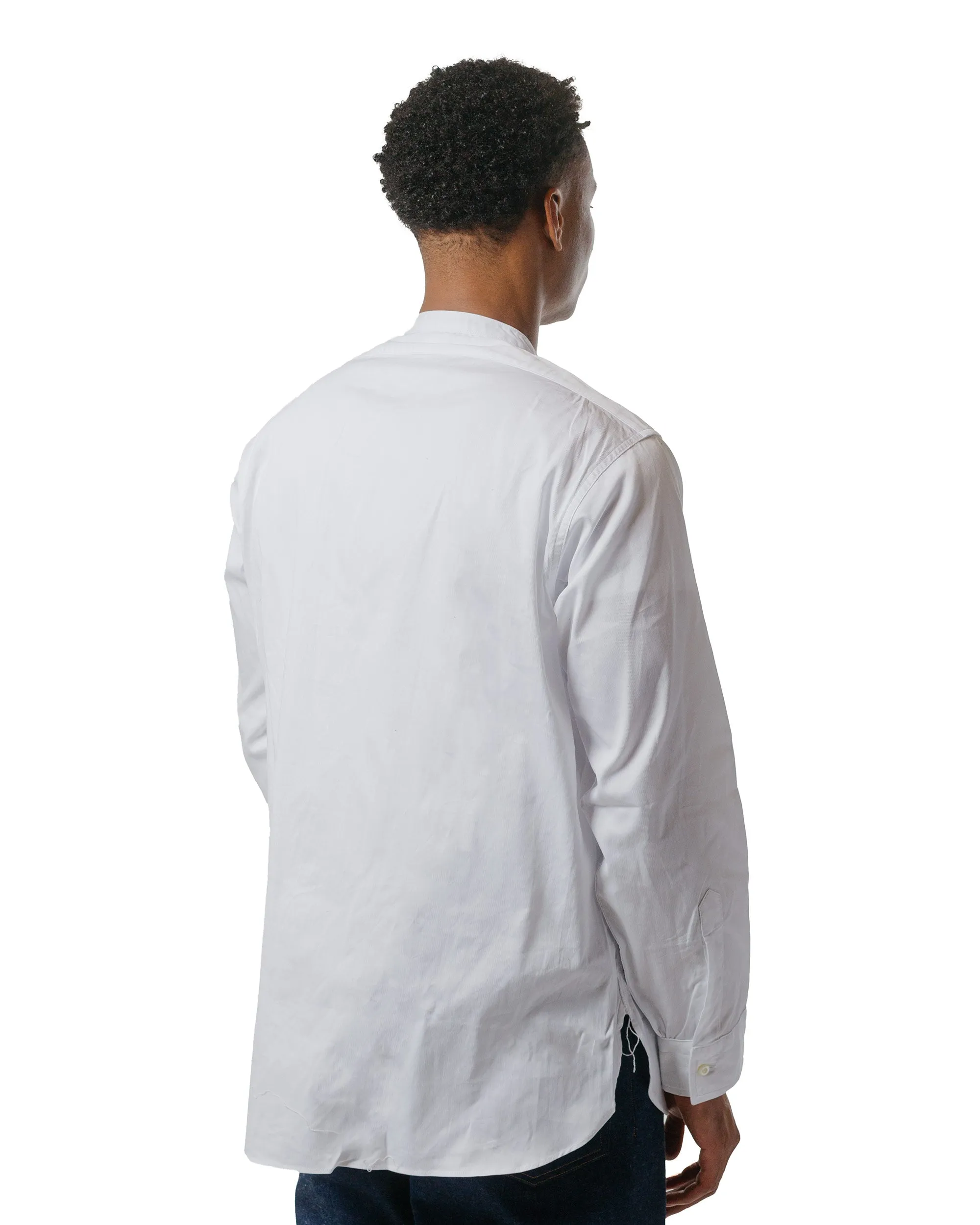 The Real McCoy's MS24103 Double Diamond Band Collar Shirt White sold by Lost & Found product image thumbnail 3