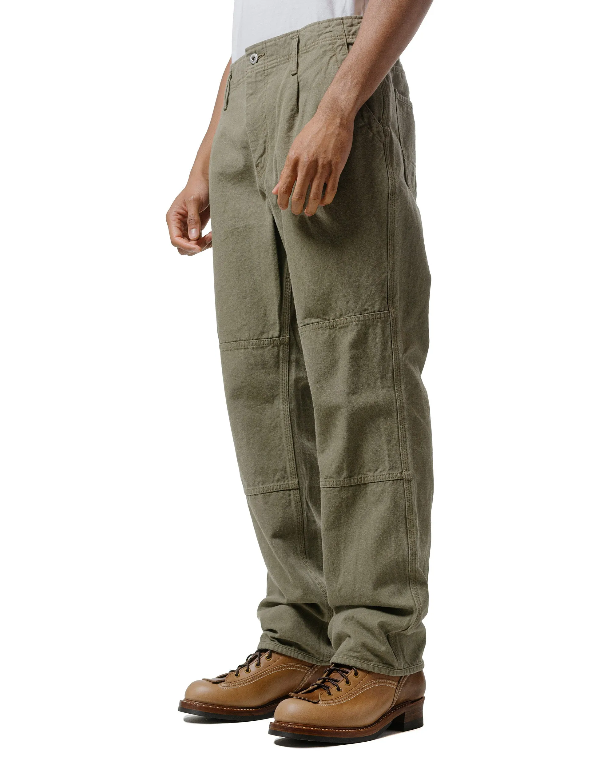 nonnative Worker Trousers Cotton Oxford Sulfur Dye Khaki sold by Lost & Found product image thumbnail 2