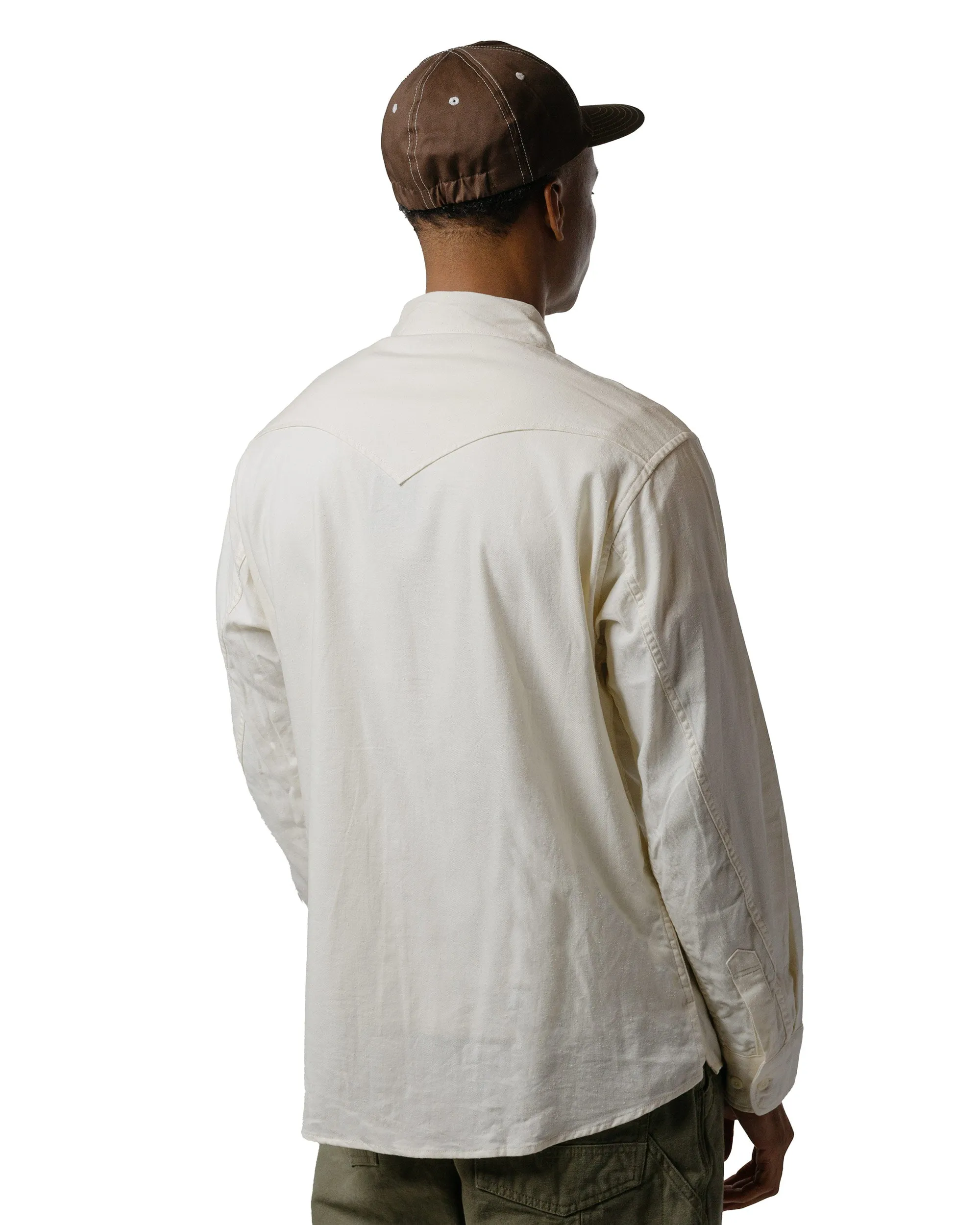 nonnative Explorer Shirt Cotton Silk Nep Twill Off White sold by Lost & Found product image thumbnail 3