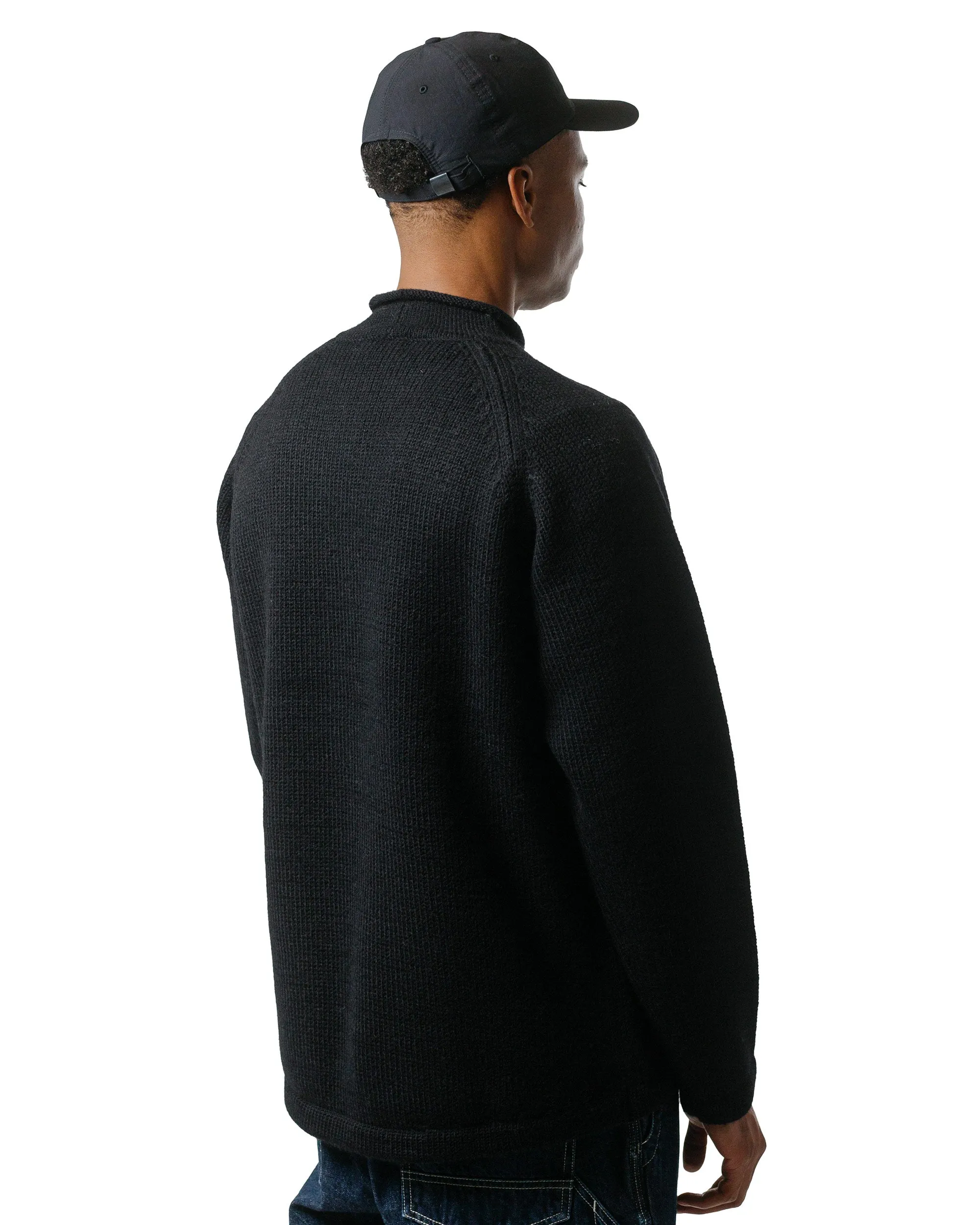 nonnative Adventurer Roll Neck Sweater Wool Yarn Black sold by Lost & Found product image thumbnail 3