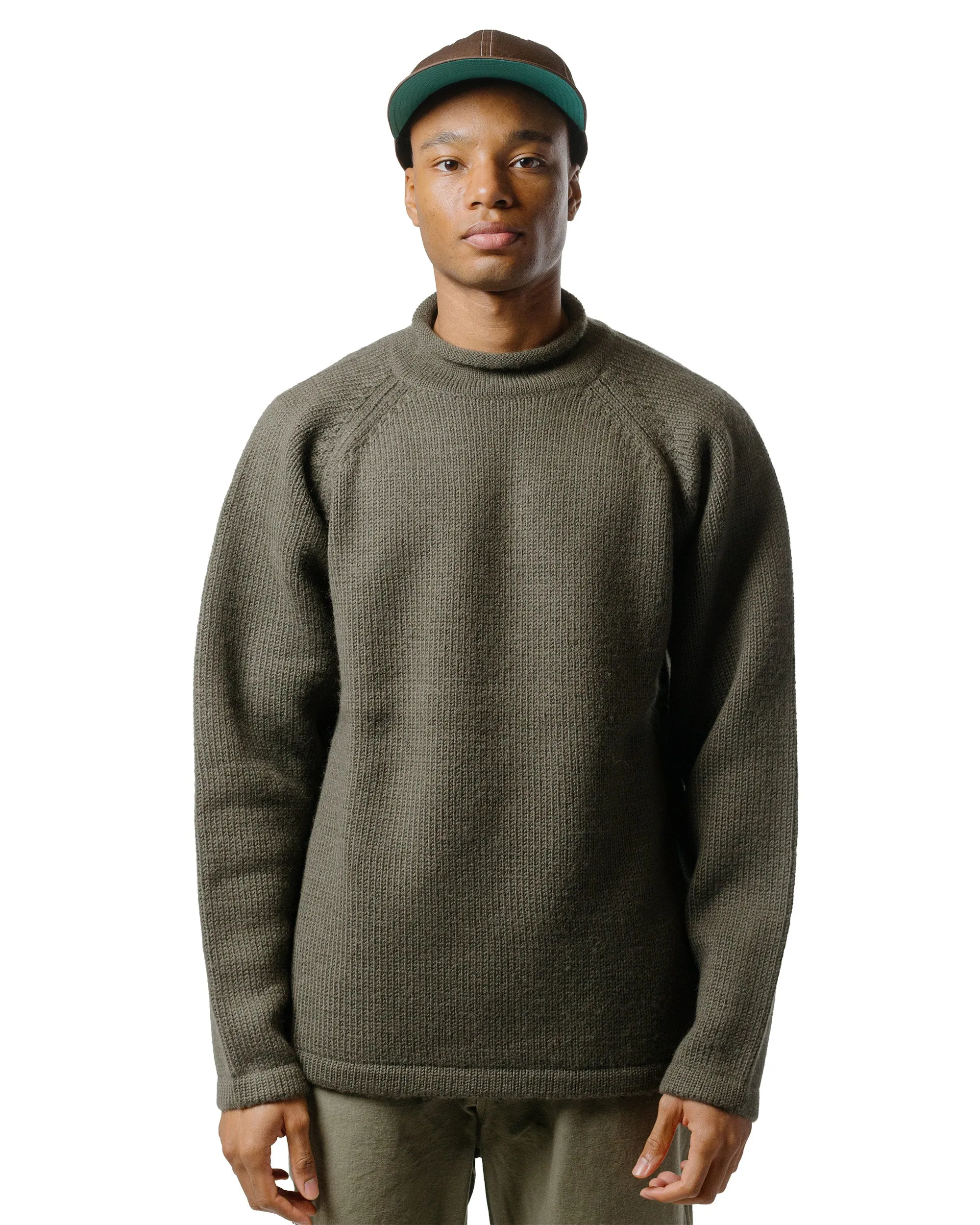 nonnative Adventurer Roll Neck Sweater Wool Yarn Khaki sold by Lost & Found product image thumbnail 2