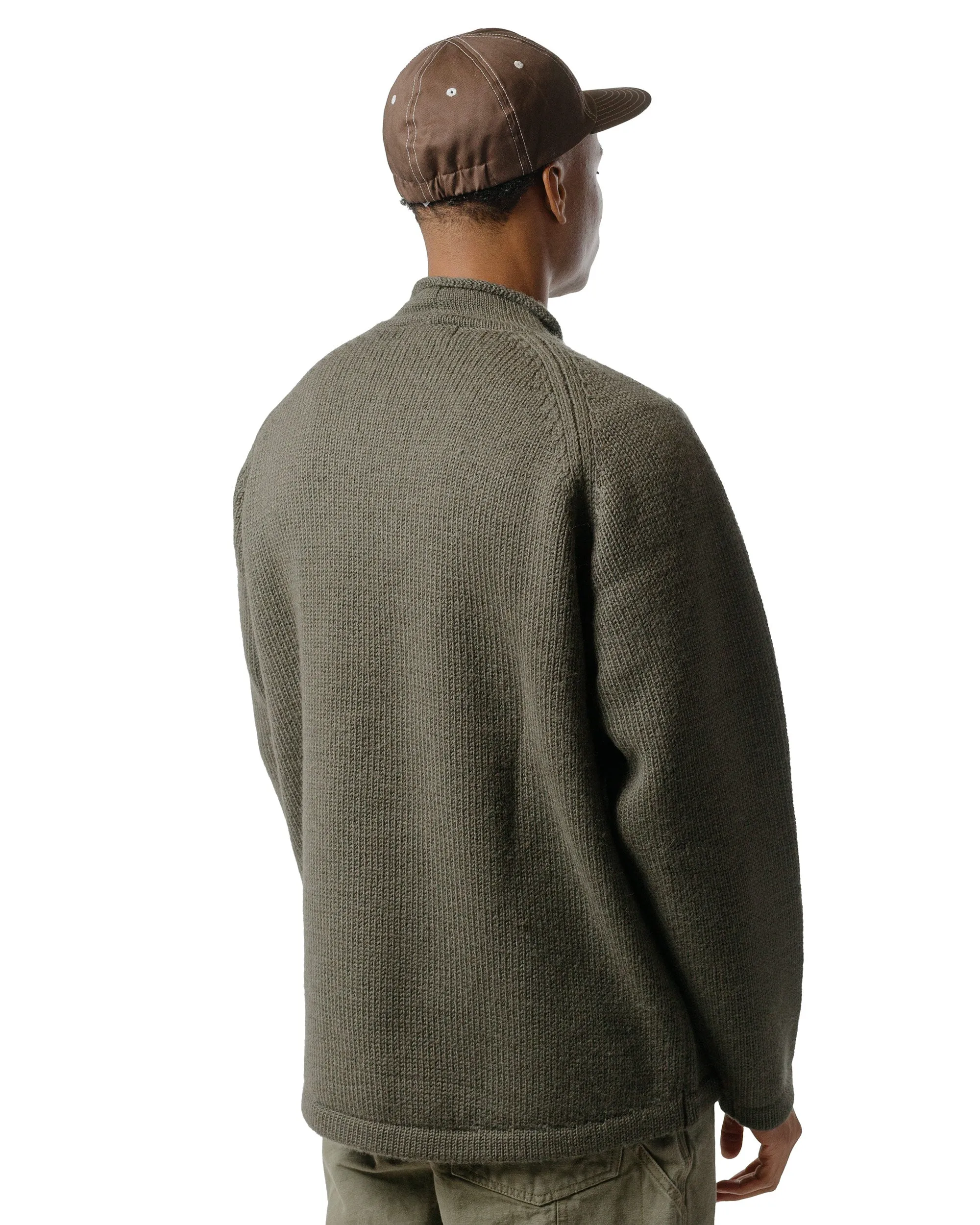 nonnative Adventurer Roll Neck Sweater Wool Yarn Khaki sold by Lost & Found product image thumbnail 3