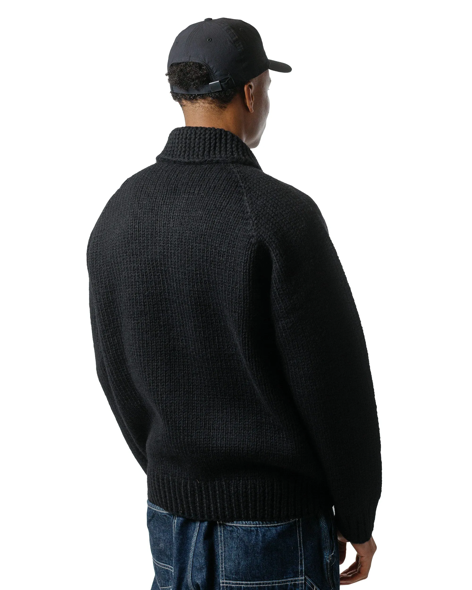 nonnative Adventurer Hand-Knit Cowichan Sweater Wool Yarn Black sold by Lost & Found product image thumbnail 3