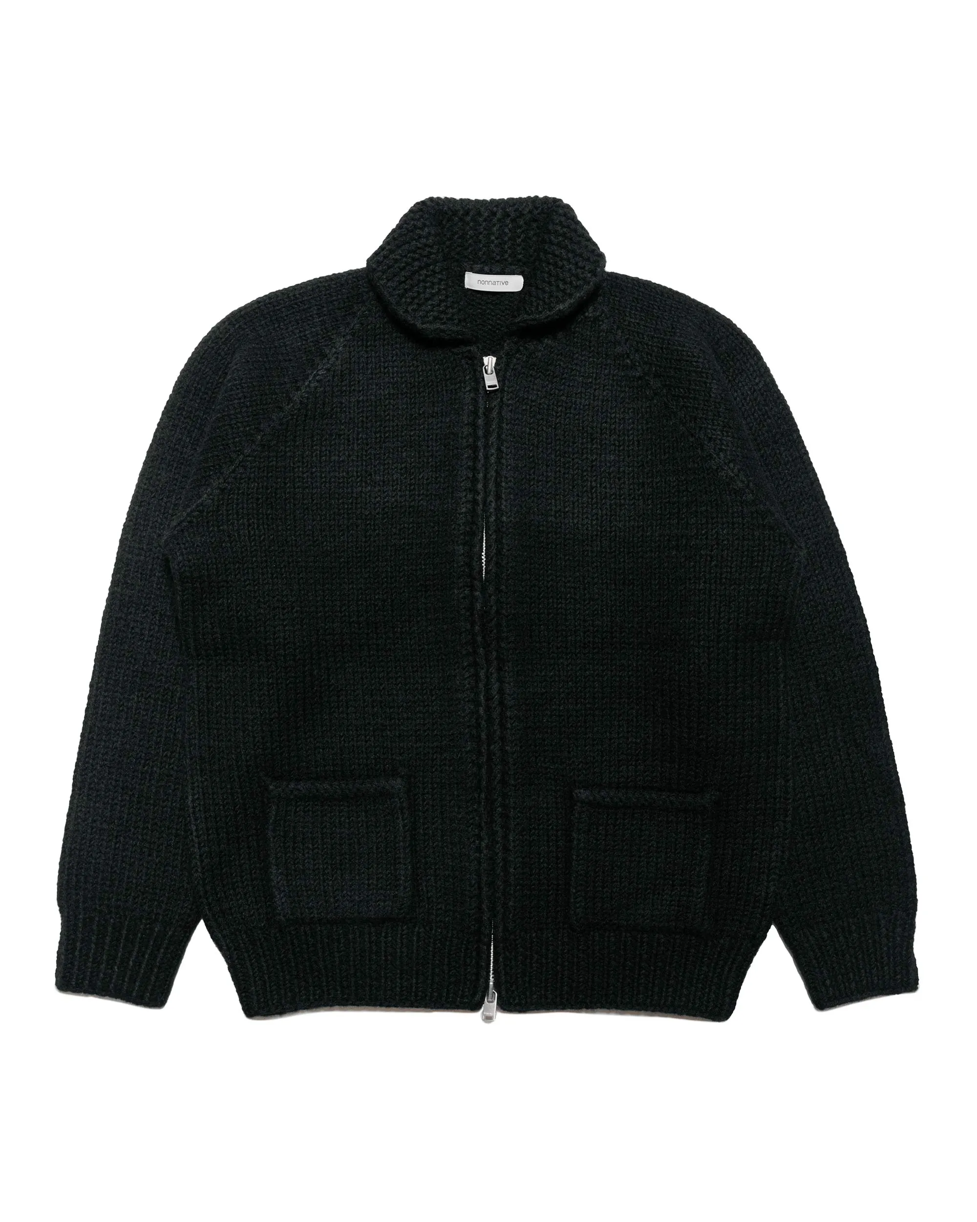 nonnative Adventurer Hand-Knit Cowichan Sweater Wool Yarn Black sold by Lost & Found