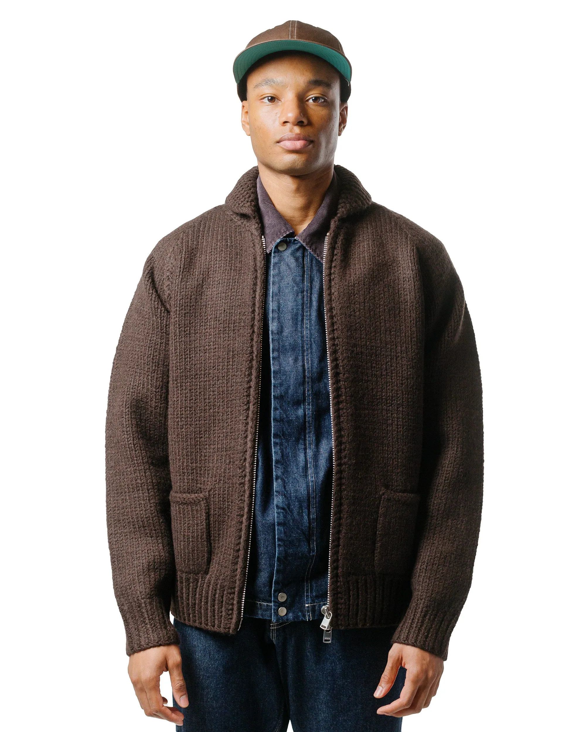 nonnative Adventurer Hand-Knit Cowichan Sweater Wool Yarn Brown sold by Lost & Found product image thumbnail 2