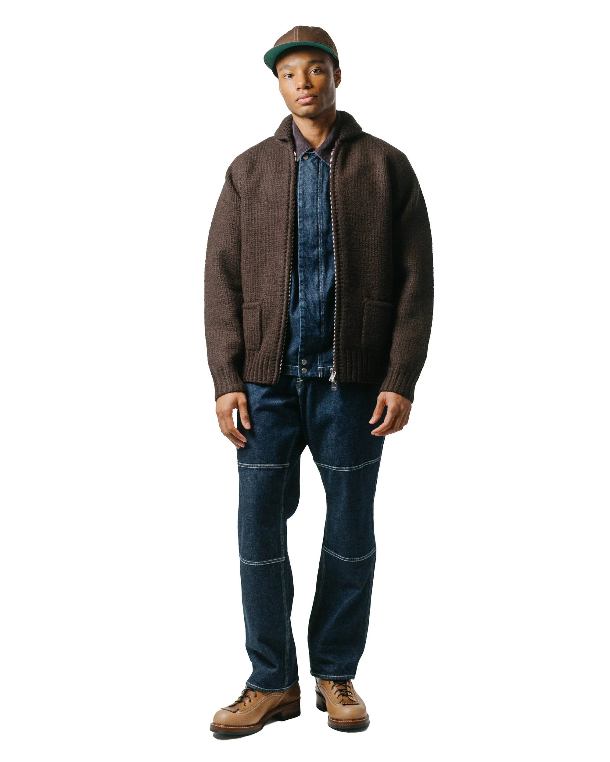 nonnative Adventurer Hand-Knit Cowichan Sweater Wool Yarn Brown sold by Lost & Found product image thumbnail 4