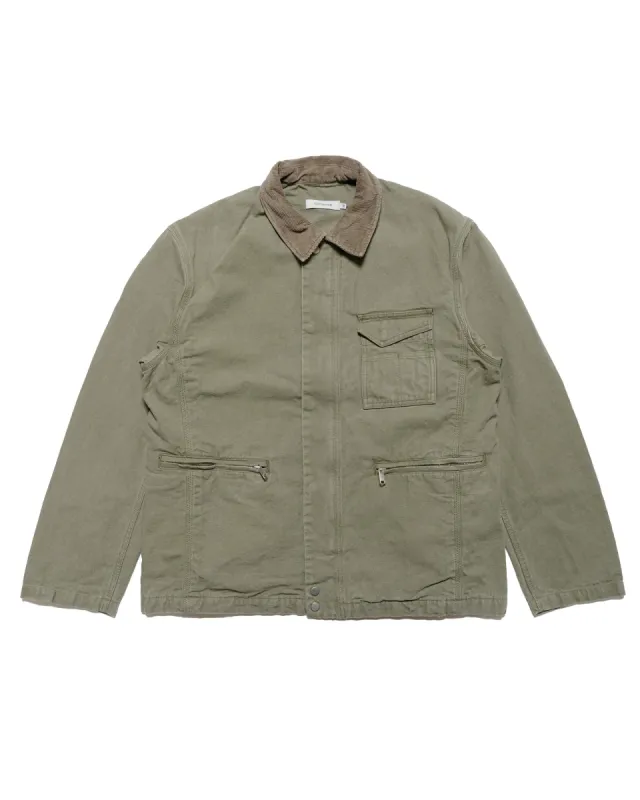 nonnative Worker Jacket Cotton Oxford Sulfur Dye Khaki sold by Lost & Found