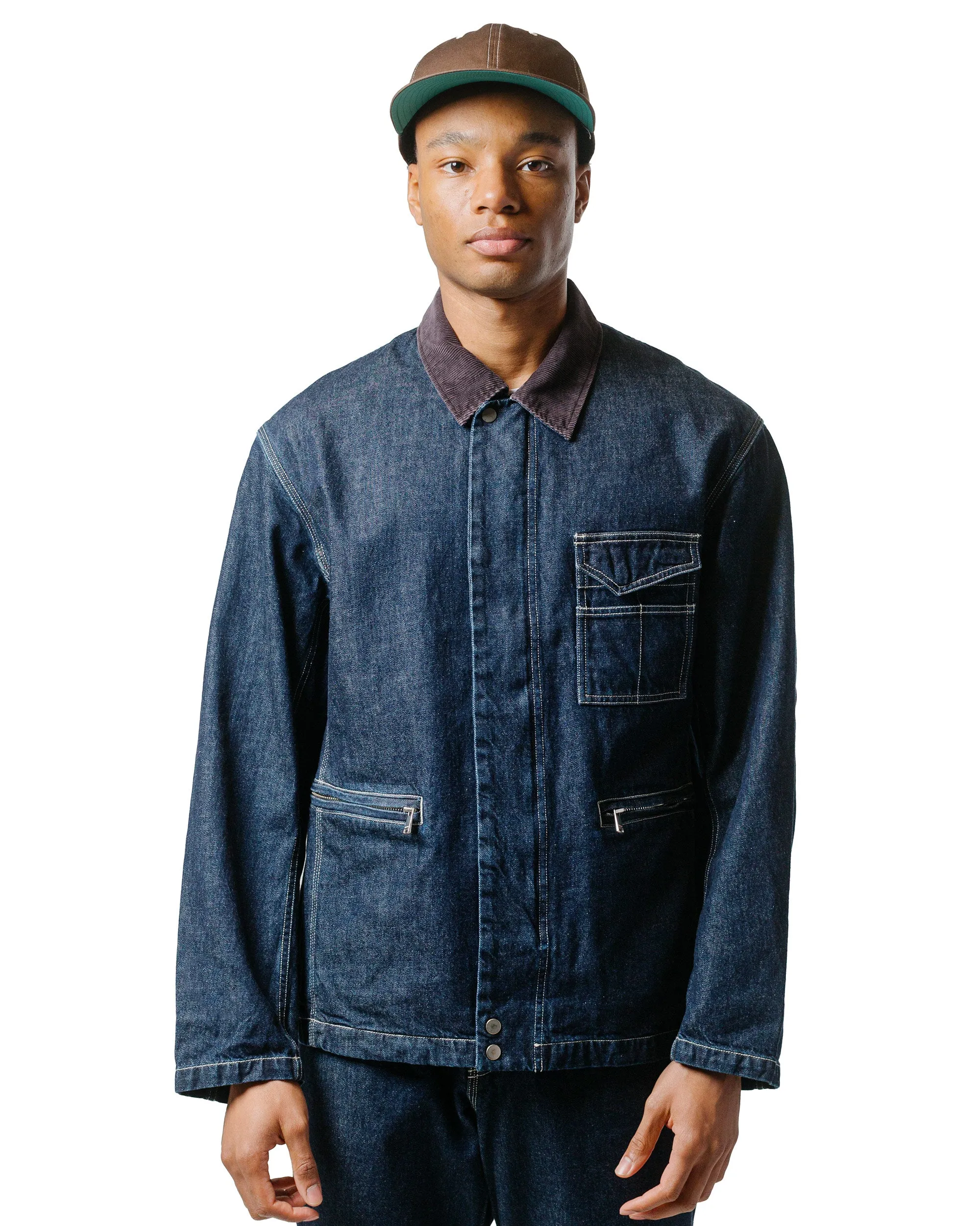 nonnative Worker Jacket Cotton 10oz Denim RW Indigo sold by Lost & Found product image thumbnail 2