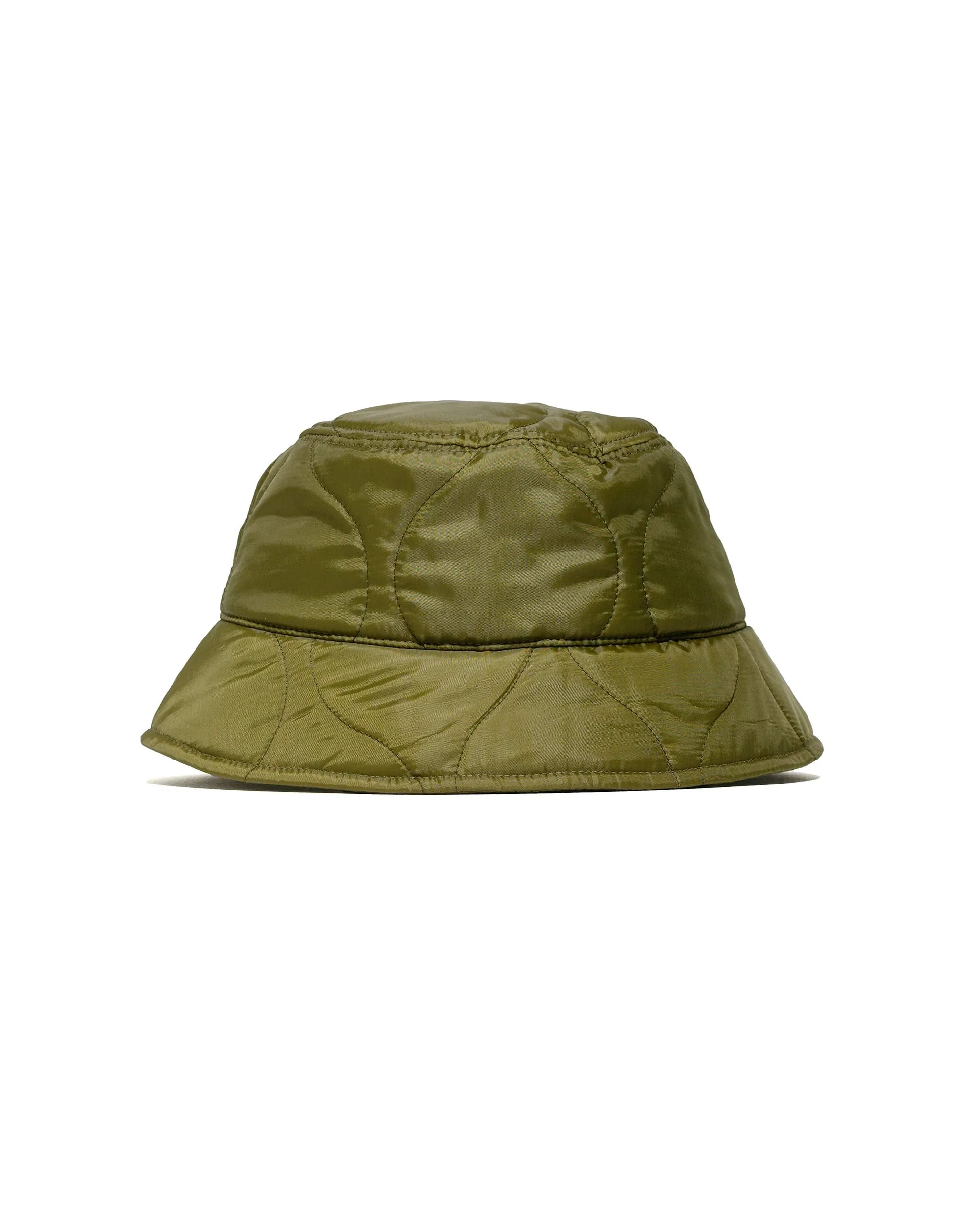 Found Feather Bucket Hat Quilted Military Liner Green sold by Lost & Found