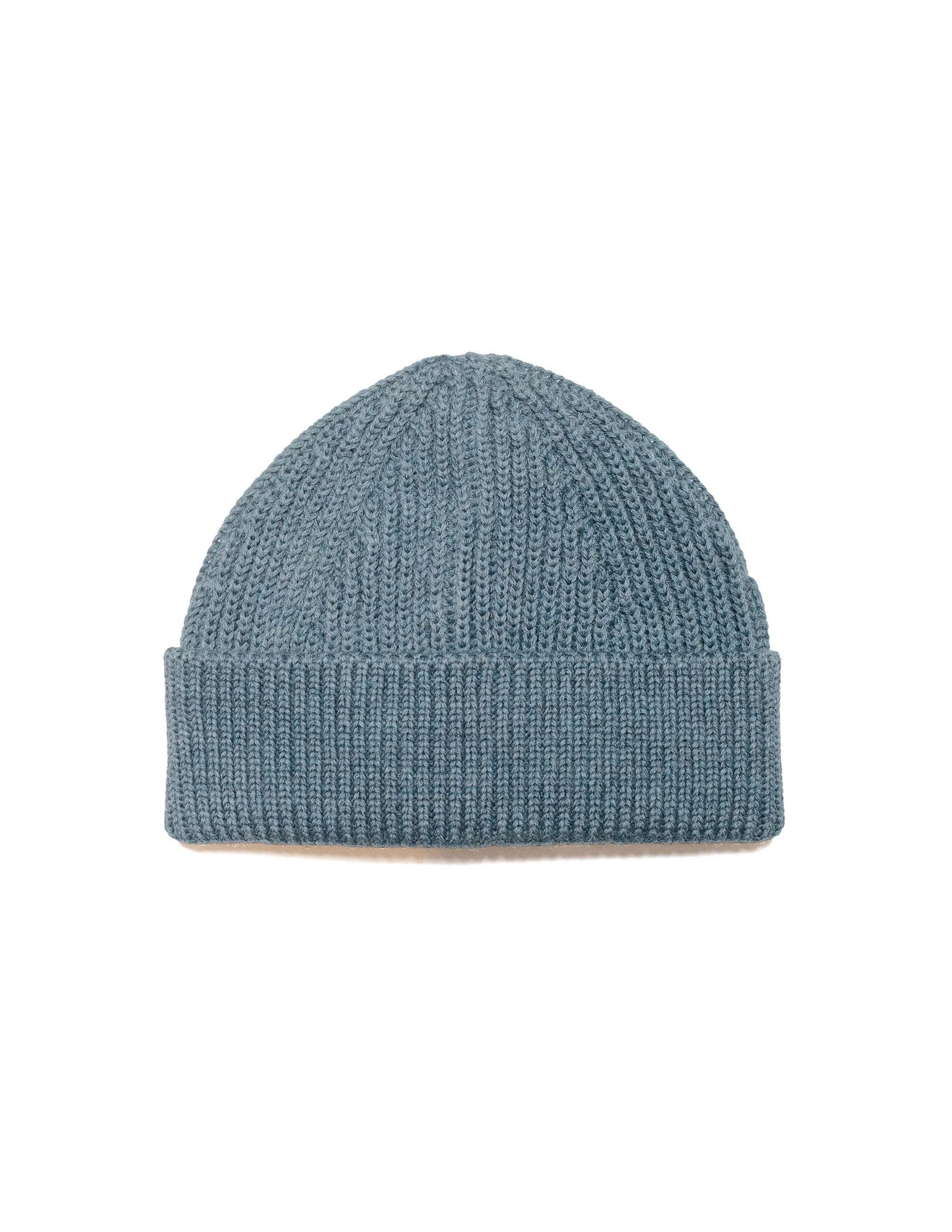Andersen-Andersen Beanie Short Light Indigo sold by Lost & Found