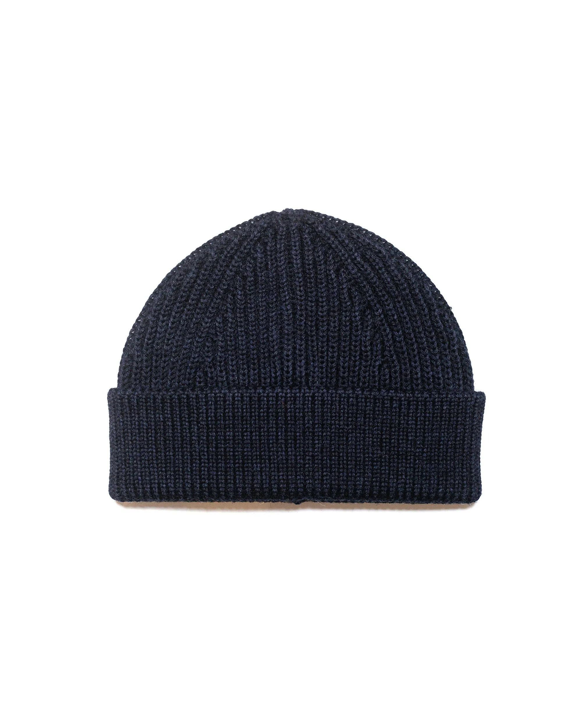 Andersen-Andersen Beanie Short Dark Indigo sold by Lost & Found