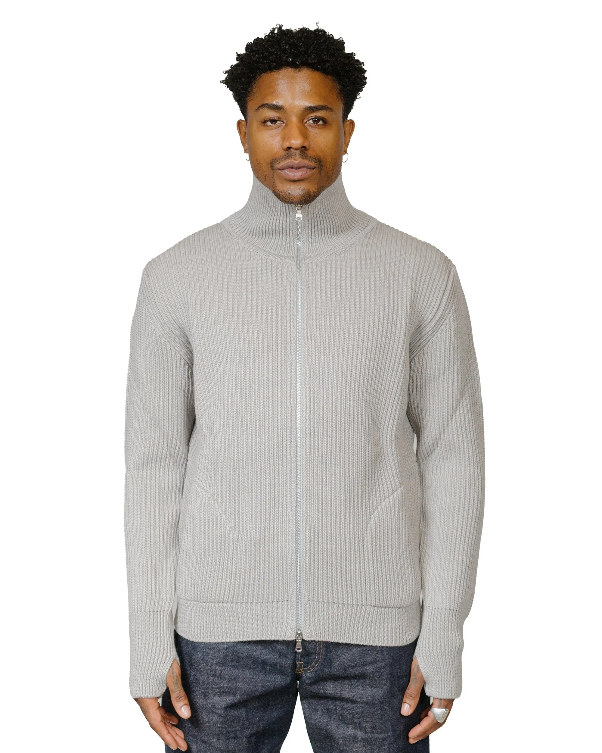 Andersen-Andersen Navy Full-Zip Pockets Light Grey sold by Lost & Found product image thumbnail 2