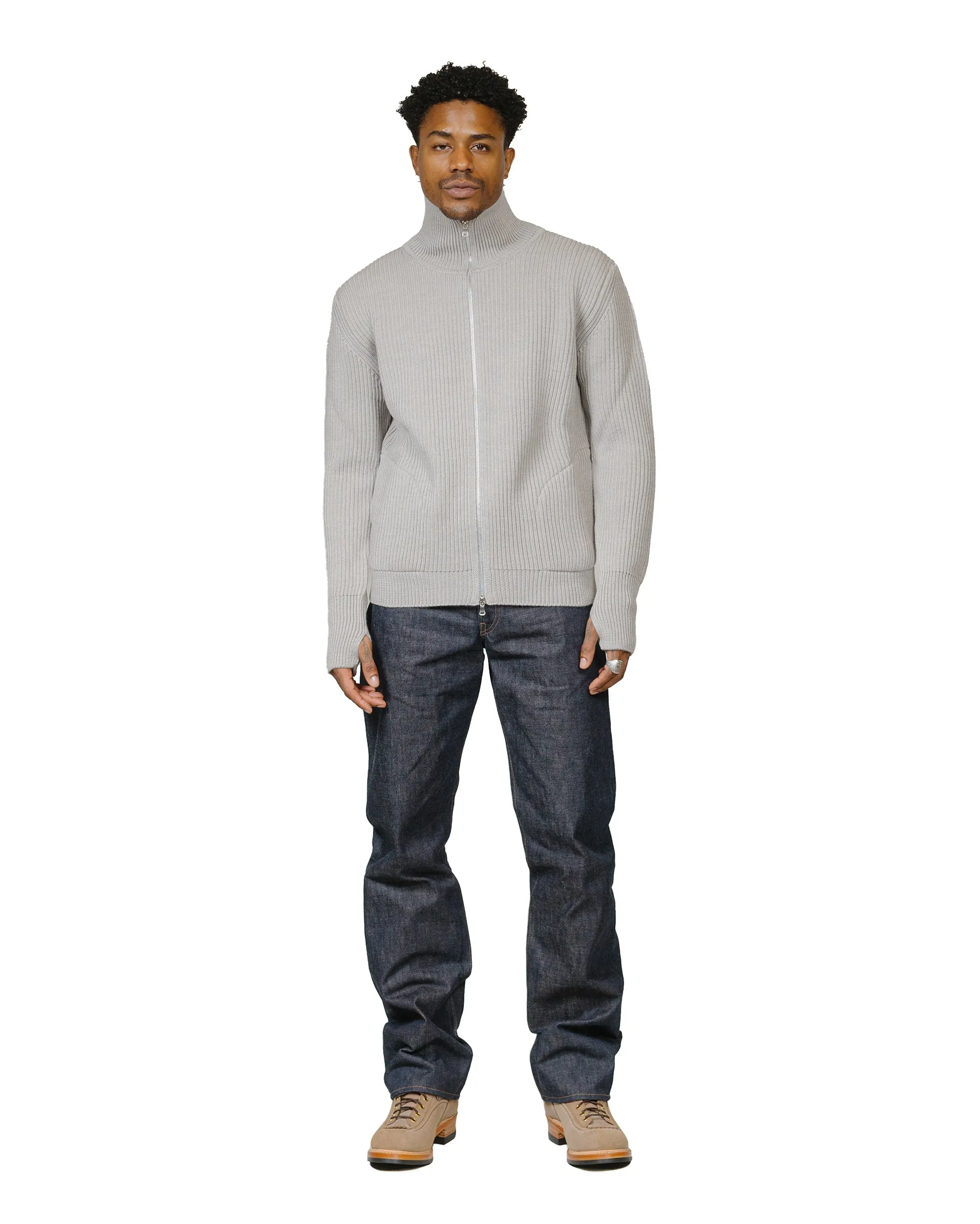 Andersen-Andersen Navy Full-Zip Pockets Light Grey sold by Lost & Found product image thumbnail 4