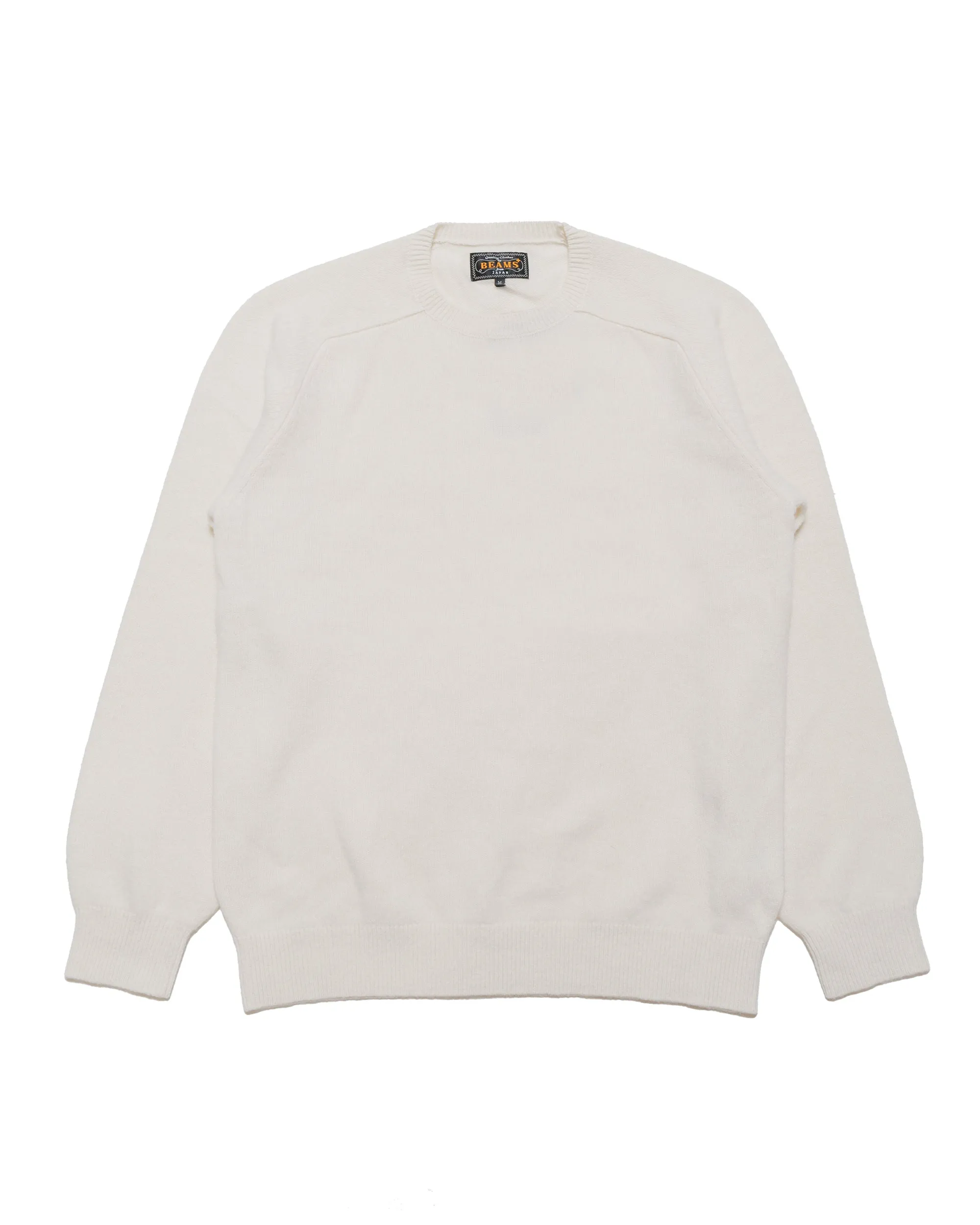 Beams Plus Crew 9G Off White sold by Lost & Found