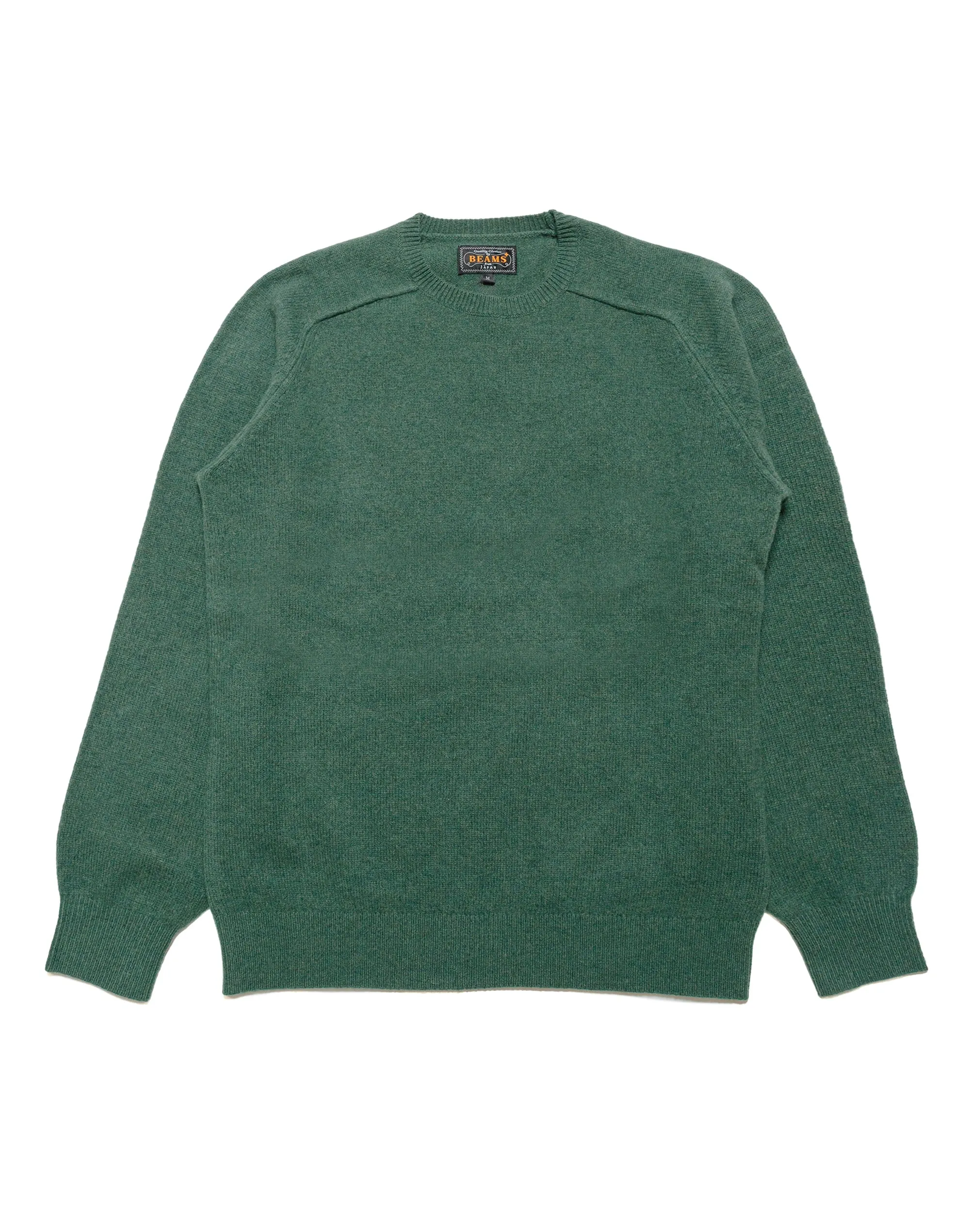 Beams Plus Crew 9G Green sold by Lost & Found
