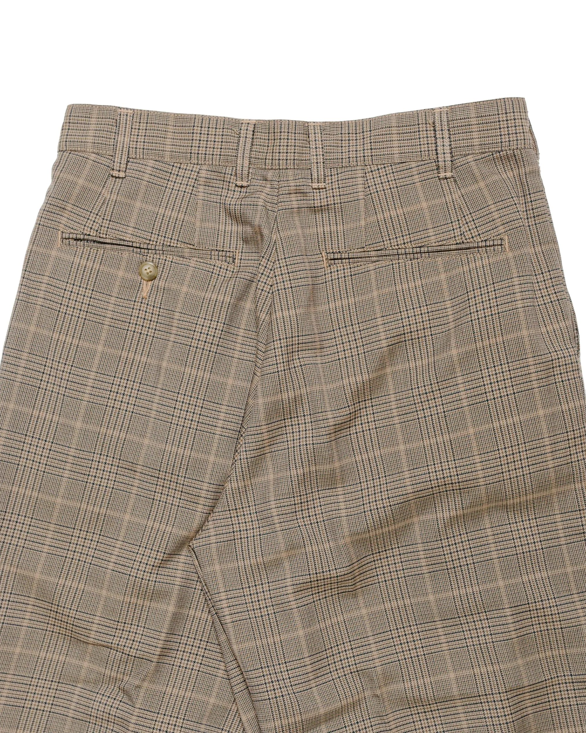Beams Plus 2Pleats Tapered TW Twill Plaid Light Brown sold by Lost & Found product image thumbnail 5