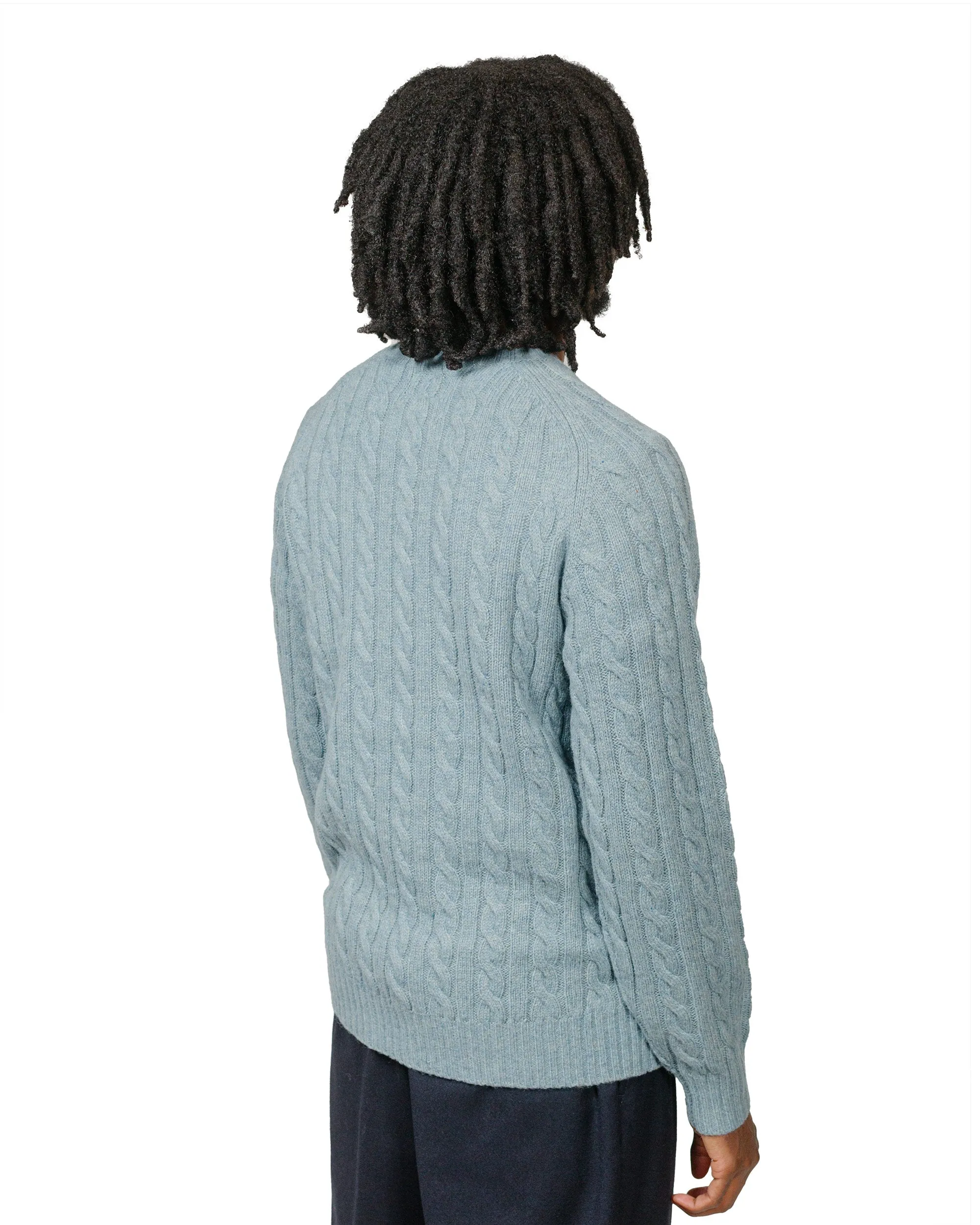 Beams Plus Cable Crew 5G Sax sold by Lost & Found product image thumbnail 3
