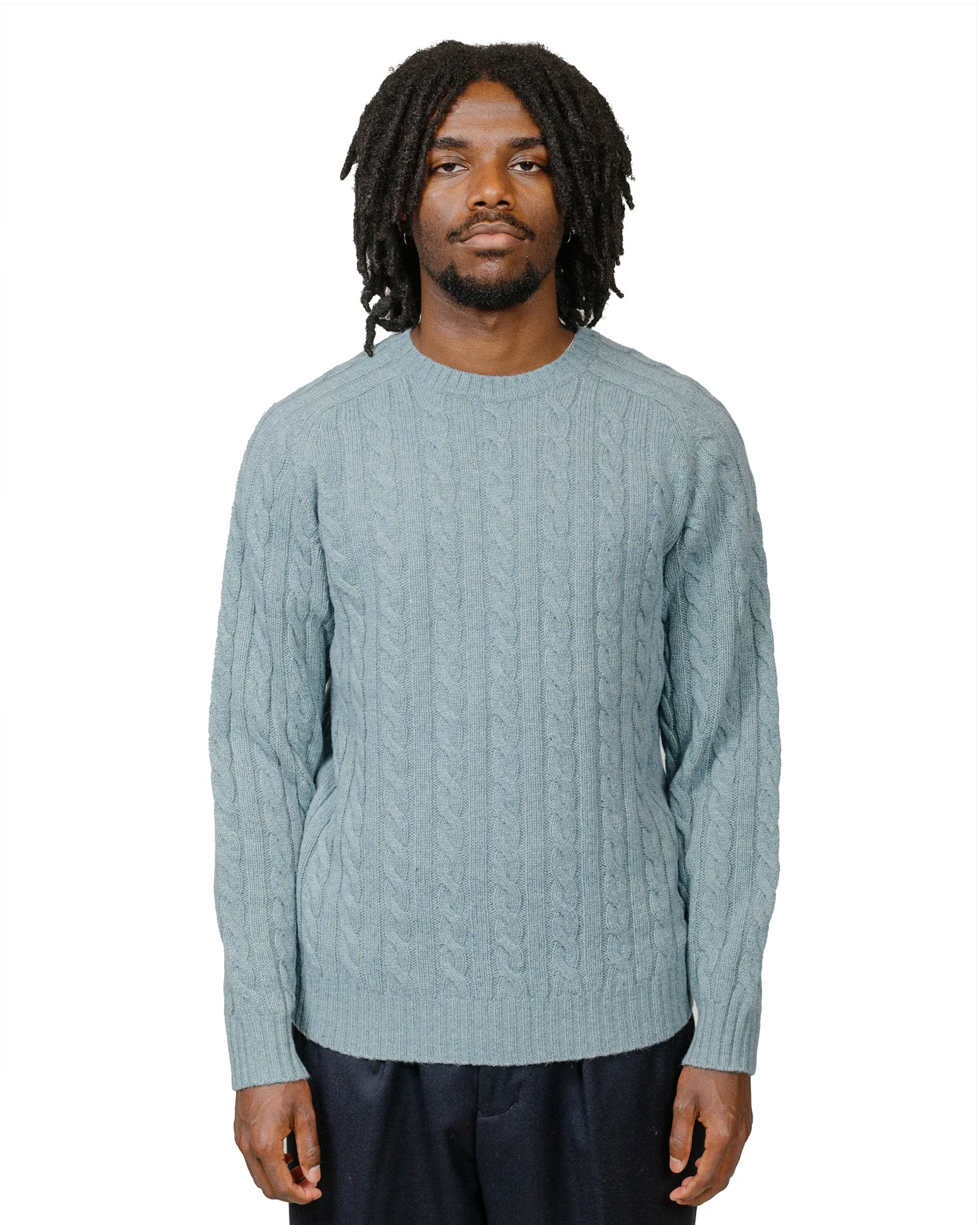 Beams Plus Cable Crew 5G Sax sold by Lost & Found product image thumbnail 2